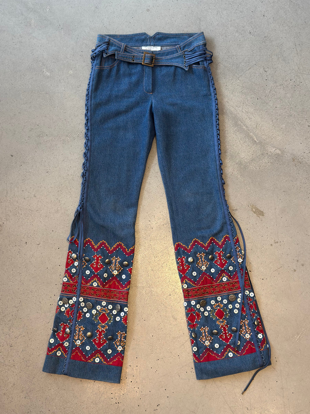 FW02 EMBELLISHED FLARED JEANS @SWL