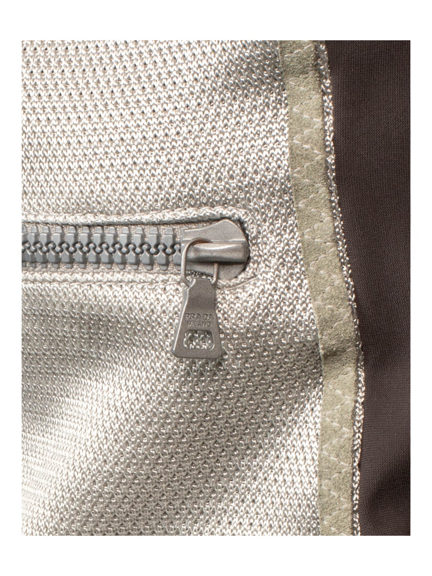 SS00 NYLON ZIPPER MINI SKIRT