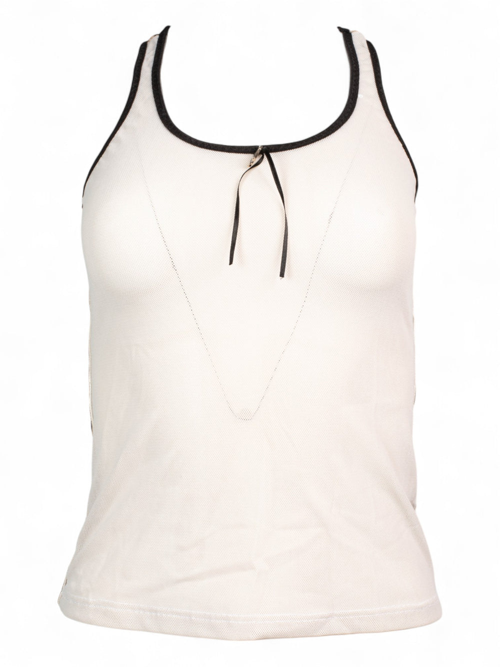 90s WHITE AND CHEETAH RACERBACK TANK