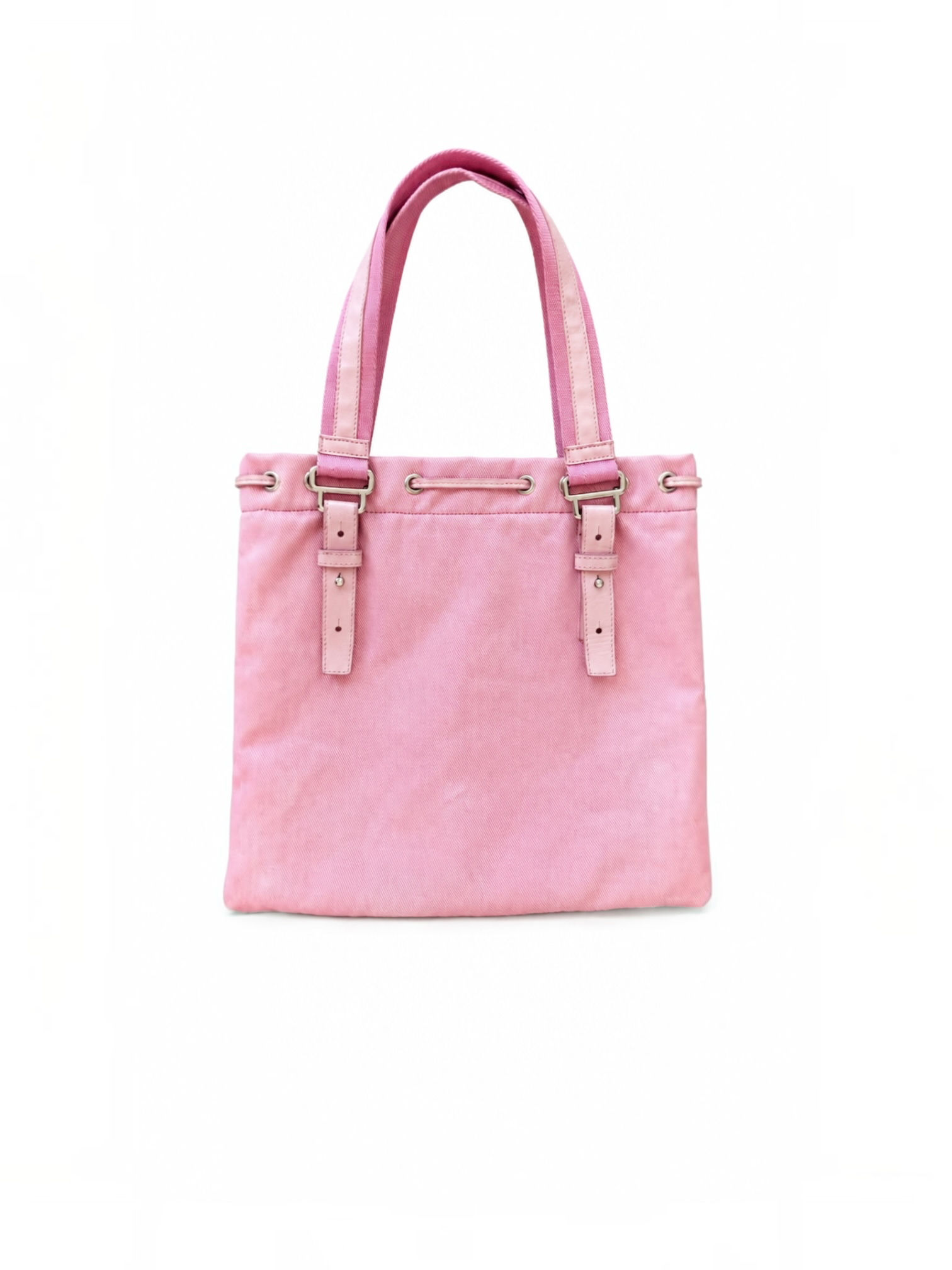 PINK CANVAS/VELVET LOGO KAHALA MINI TOTE