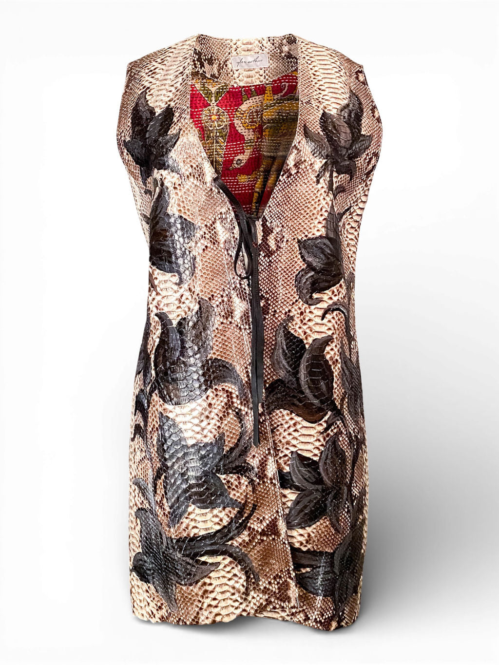 HAND PAINTED PYTHON CAFTAN (NWT) @MCC