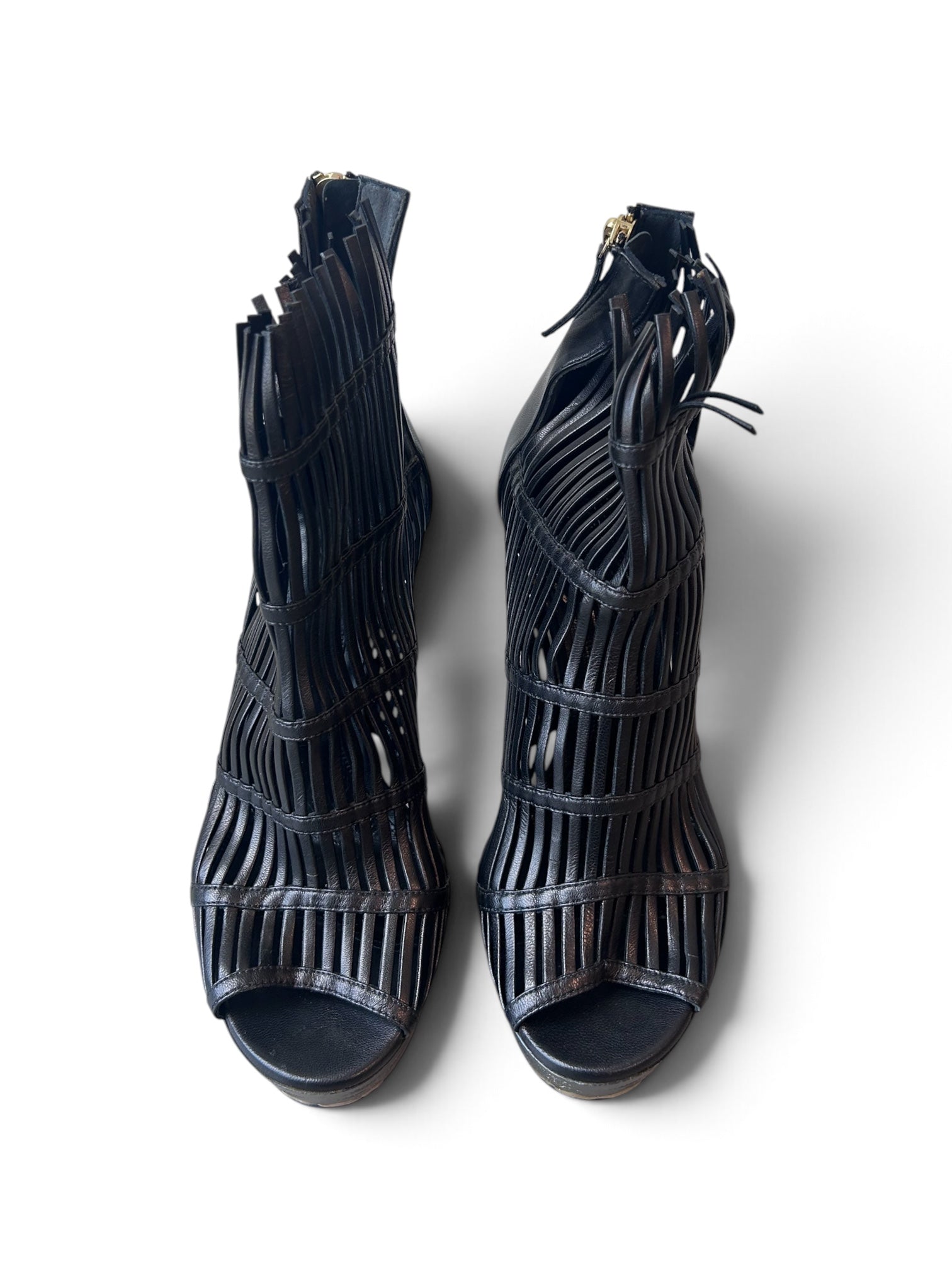BLACK SAMURAI CAGE HEELS @SM