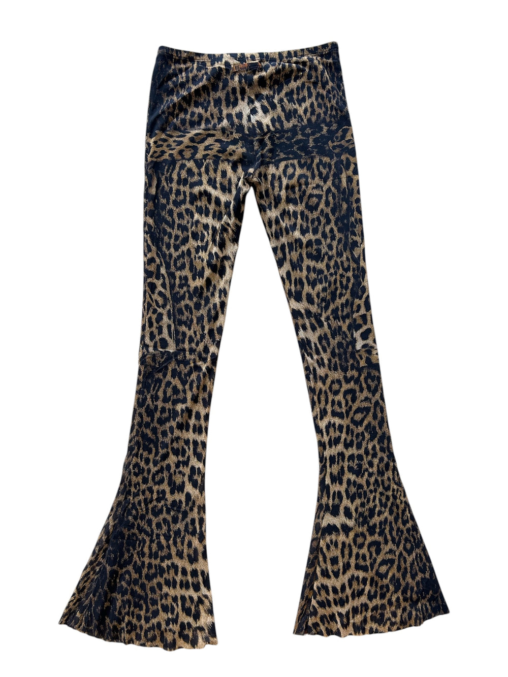 LEOPARD MESH FLARED PANTS @SSINGER