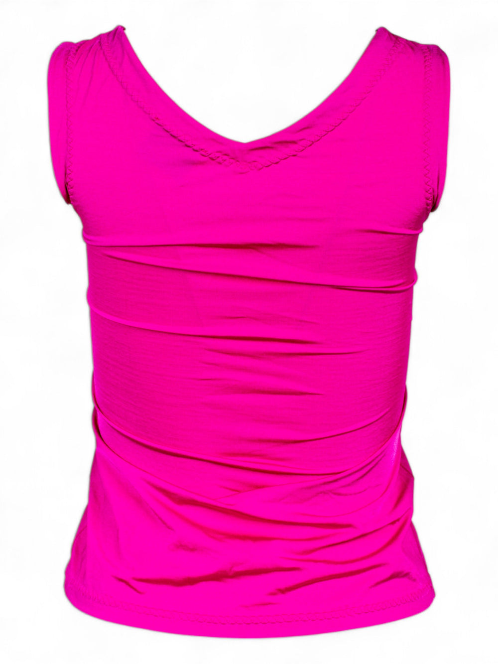 BLUMARINE FUCHSIA LACE UP TANK