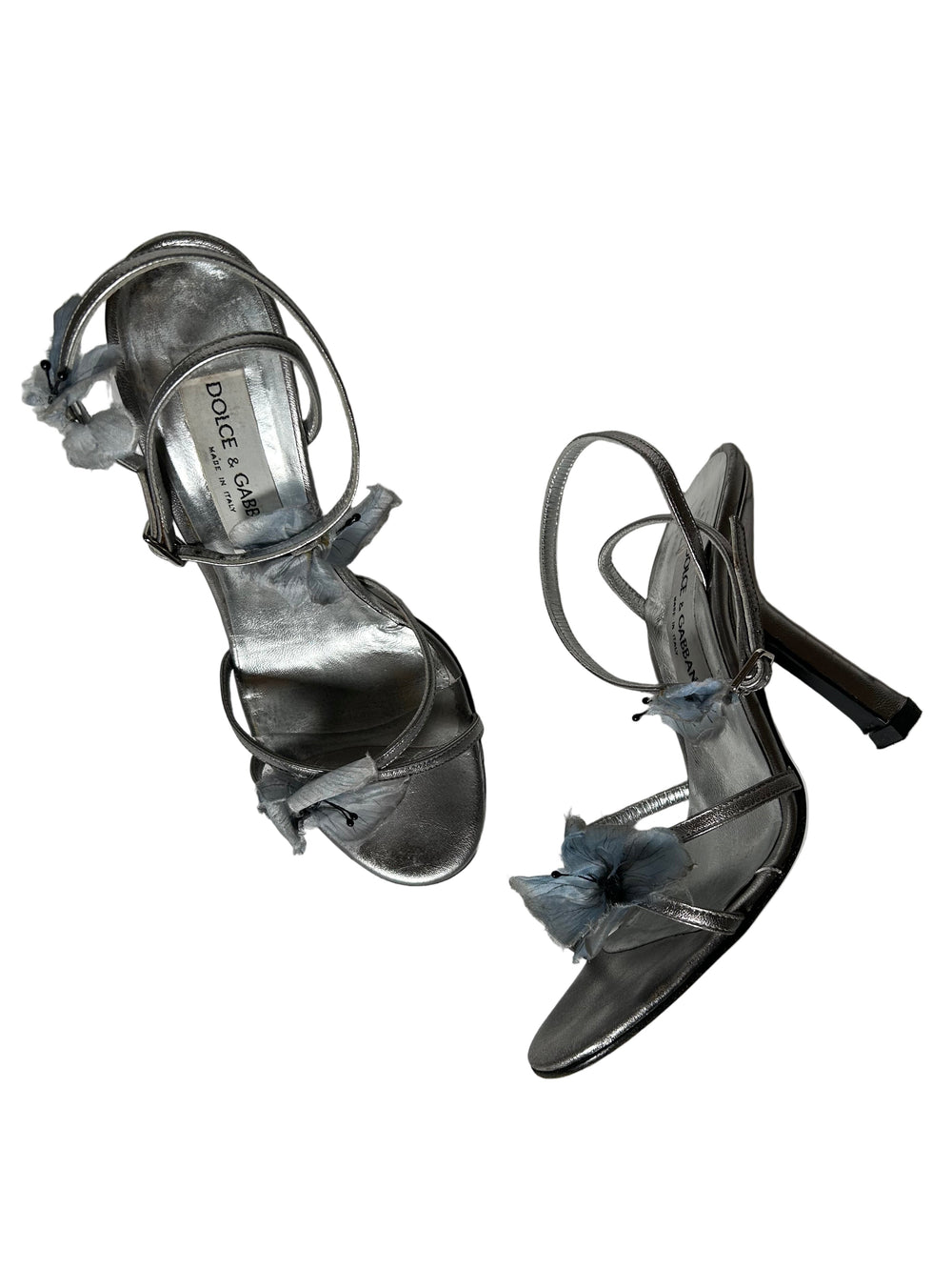 RARE/ICONIC 1998 SILVER BUTTERFLY HEELS