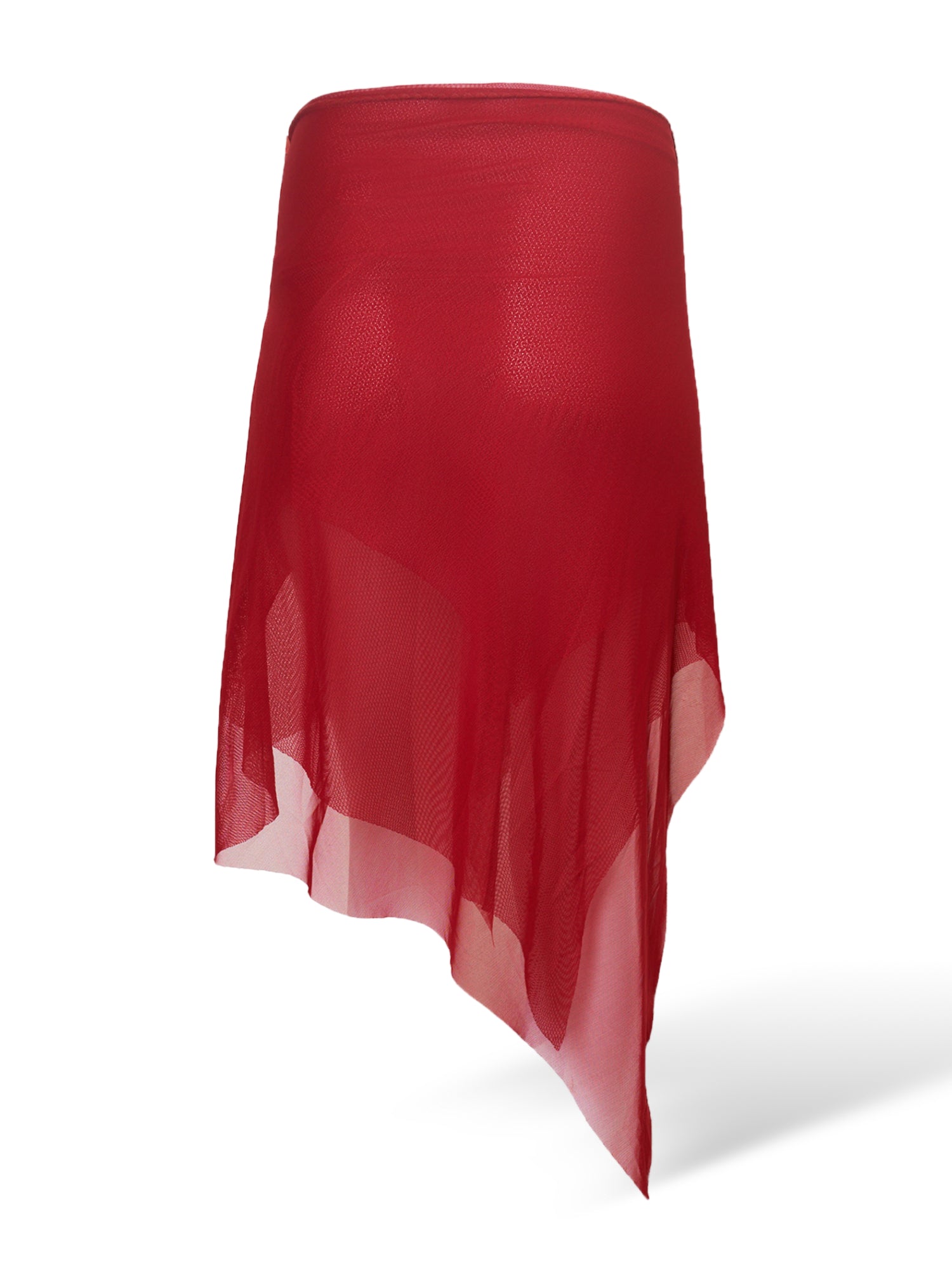 00S WINE HAND PAINTED HI LOW SKIRT W SWAROVSKI (NWT)