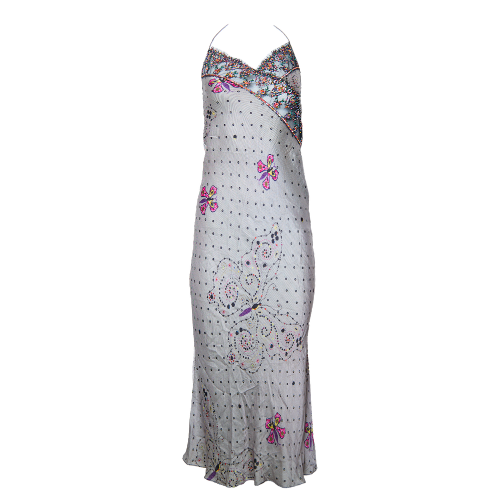 2004 BUTTERFLY HALTER DRESS