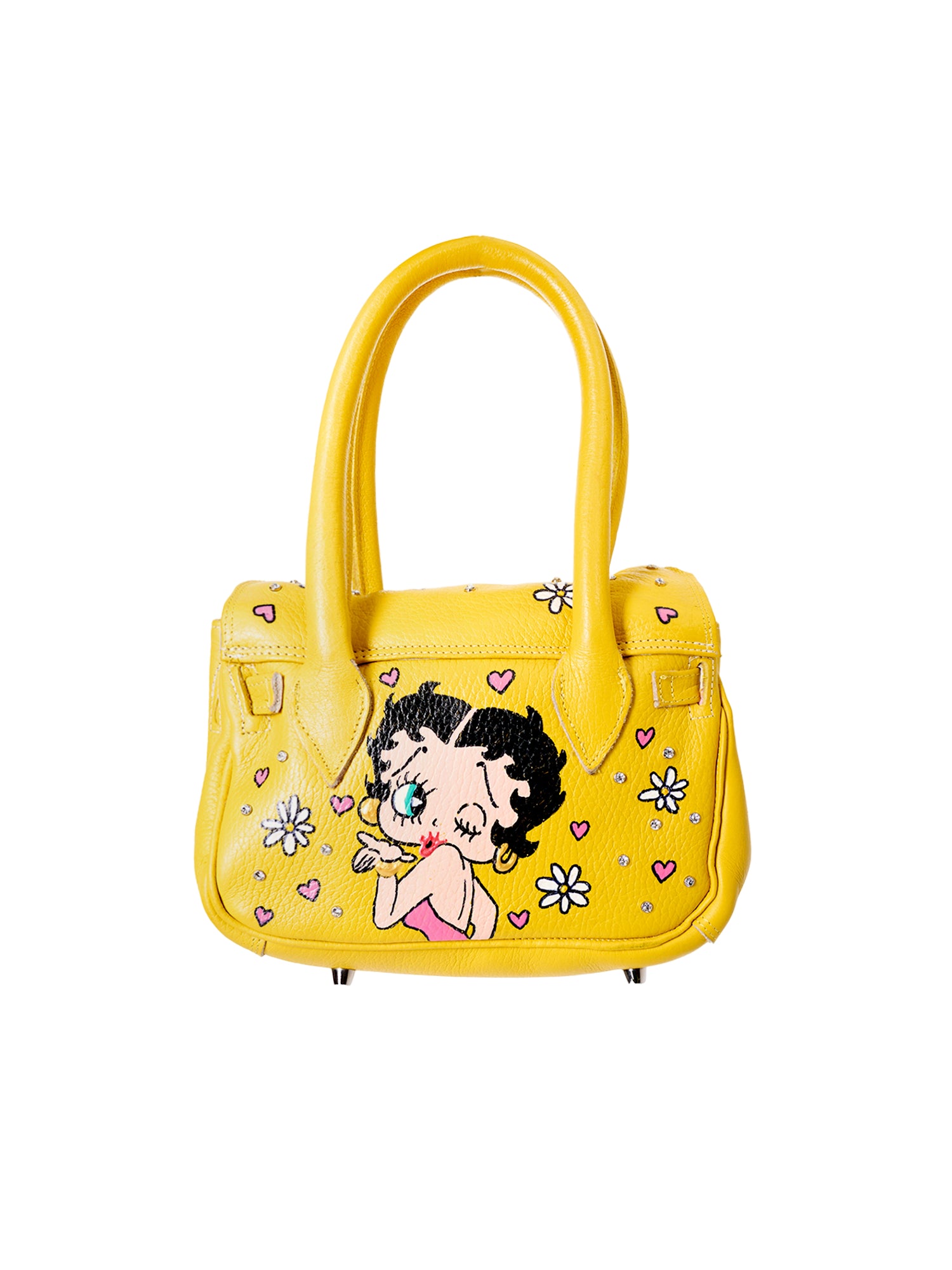 ITALIAN YELLOW MINI “BIRKIN STYLE” BETTY BOOP BAG