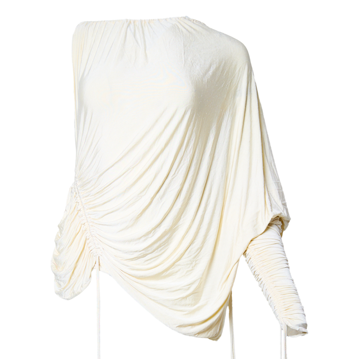 SS2003 CREAM RUCHED TUNIC