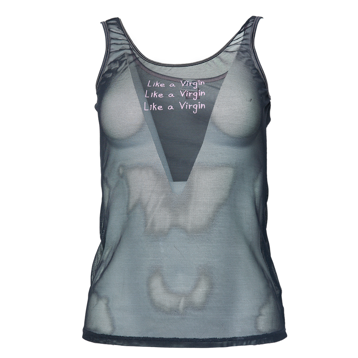 MESH 'LIKE A VIRGIN' TANK TOP