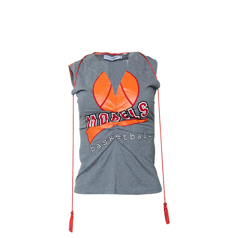 90/00S "MODELS BASKETBALL" GREY TEE