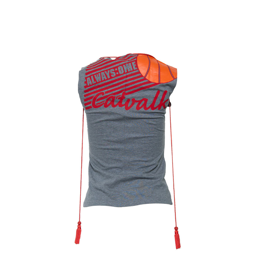 90/00S "MODELS BASKETBALL" GREY TEE
