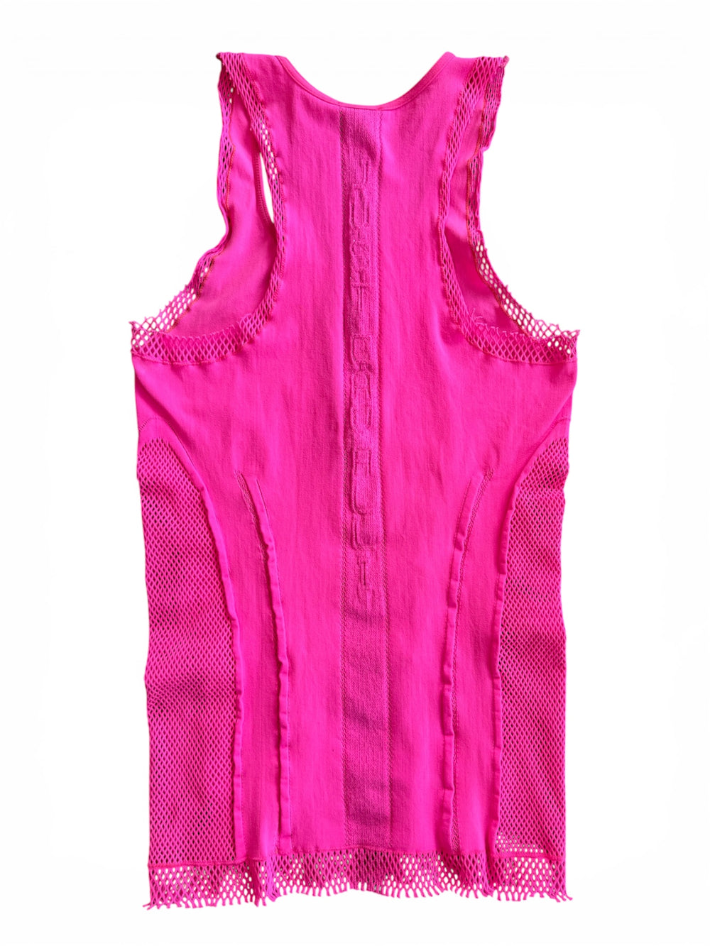 HOT PINK CUTOUT STRETCH TANK