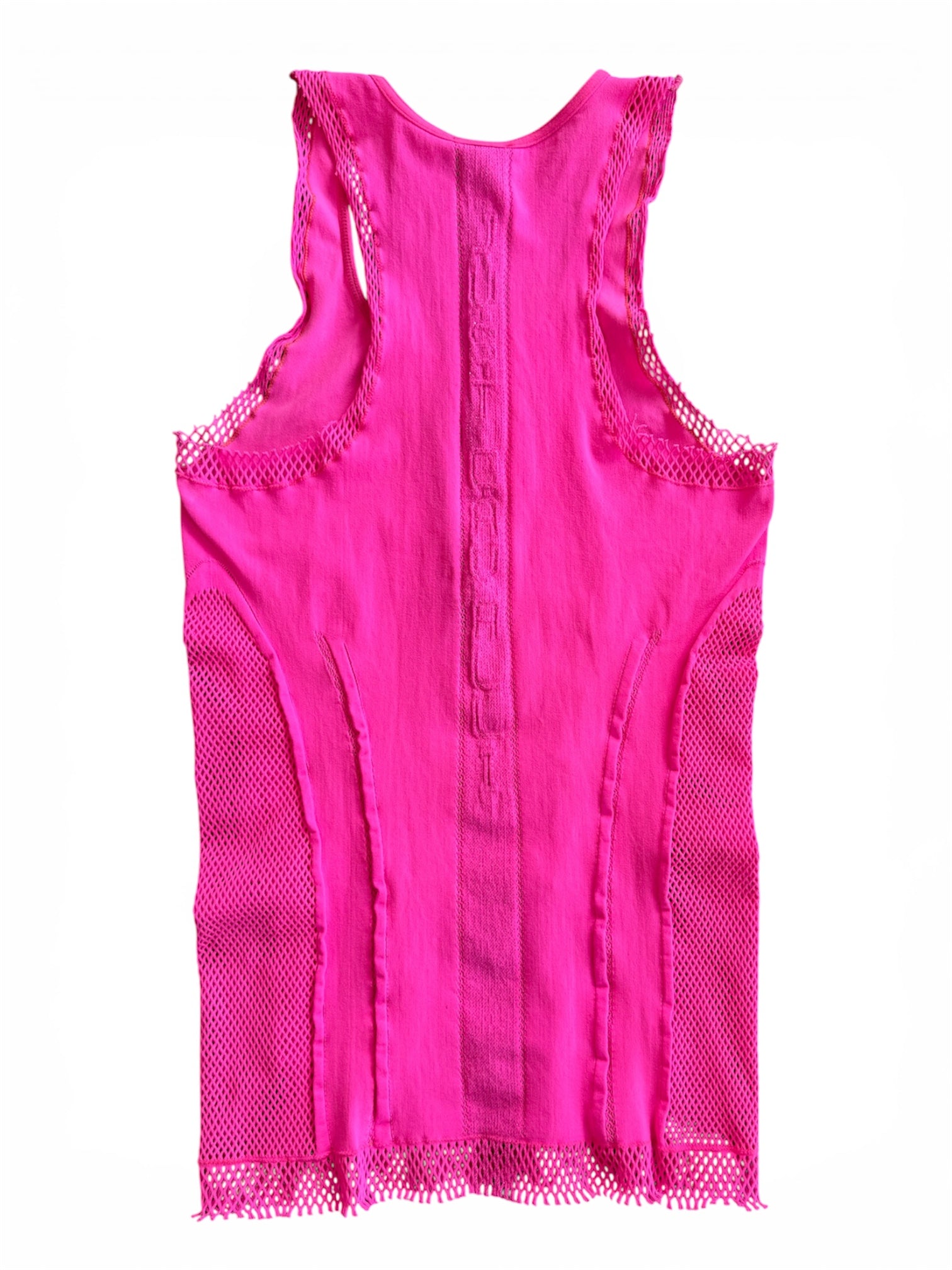 HOT PINK CUTOUT STRETCH TANK
