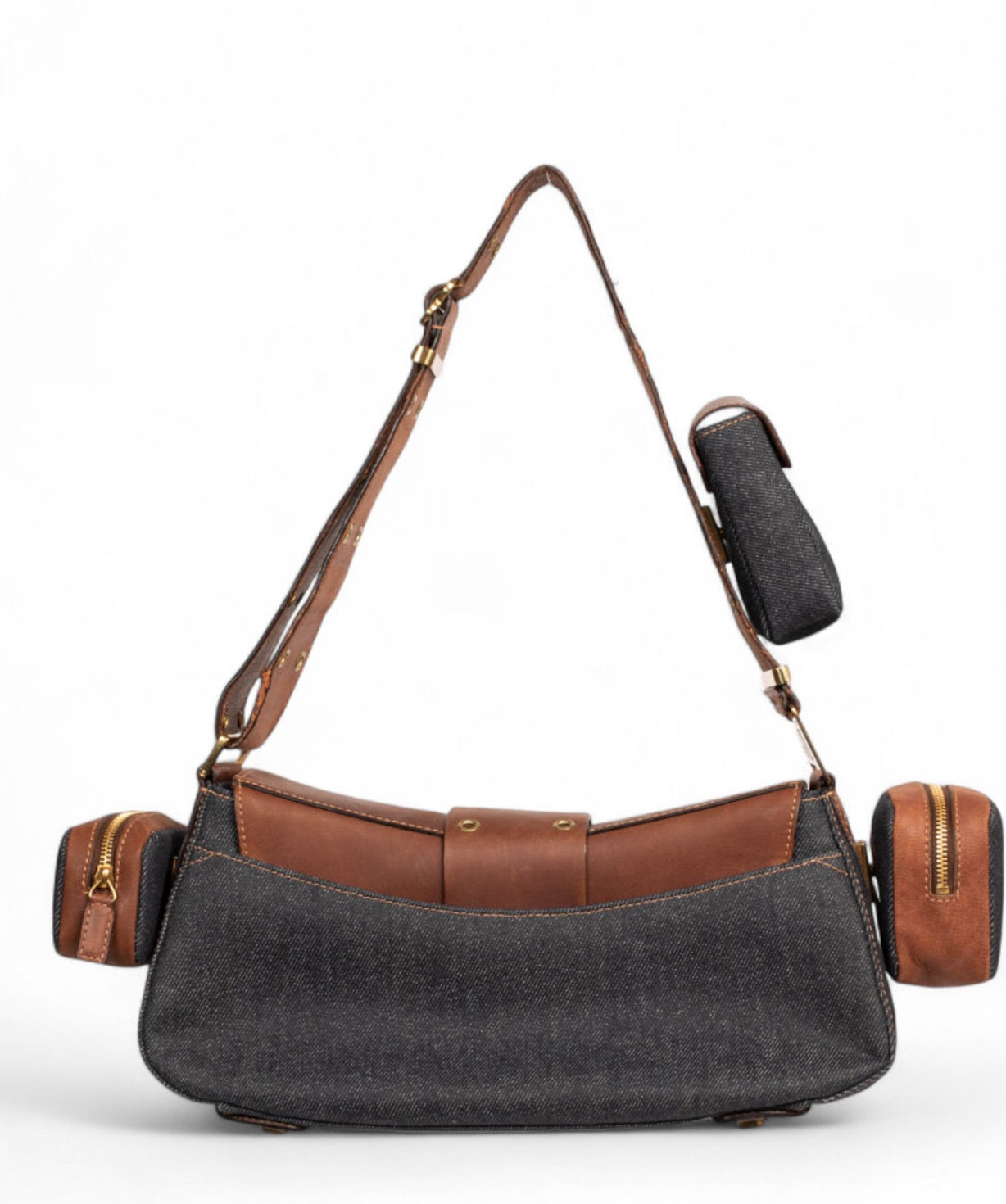 COLUMBUS DENIM & LEATHER BAG