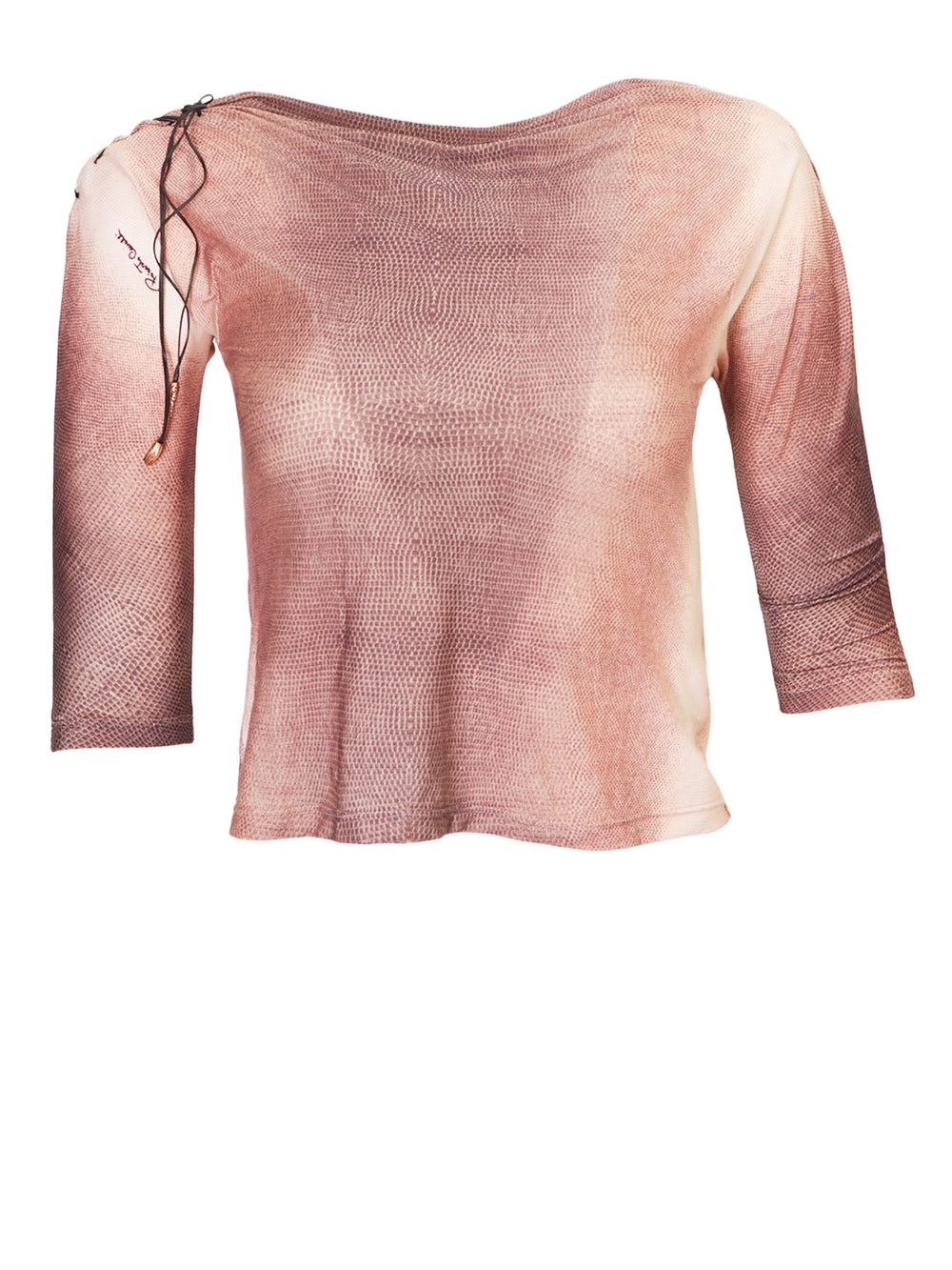 PINK LIZARD PRINTED L/S TOP