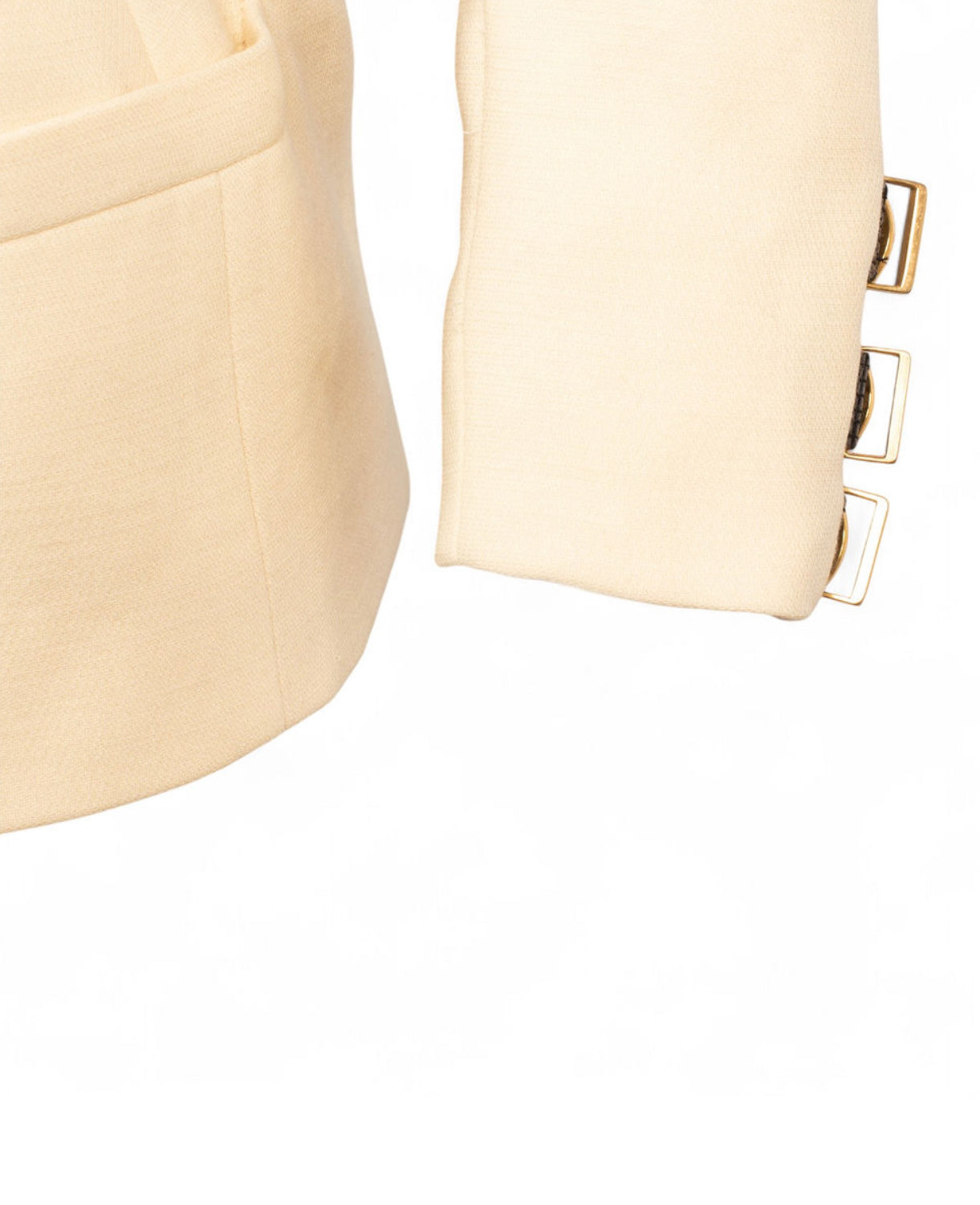 FW1992/93 S&M BONDAGE CREAM BUCKLE BLAZER @JCCG