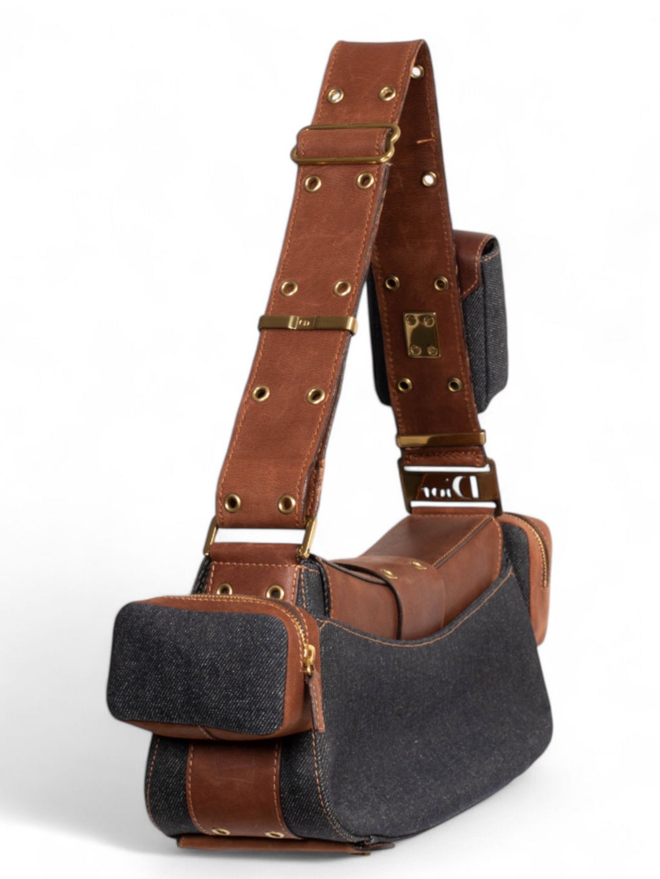 COLUMBUS DENIM & LEATHER BAG