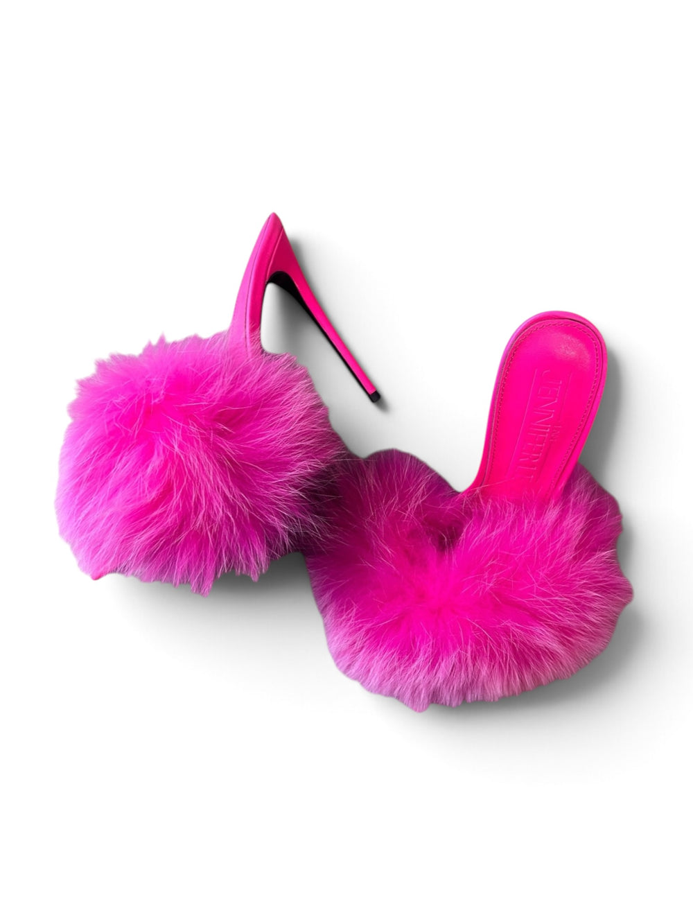 HOT PINK MARIBOU FEATHER PUMPS @SM