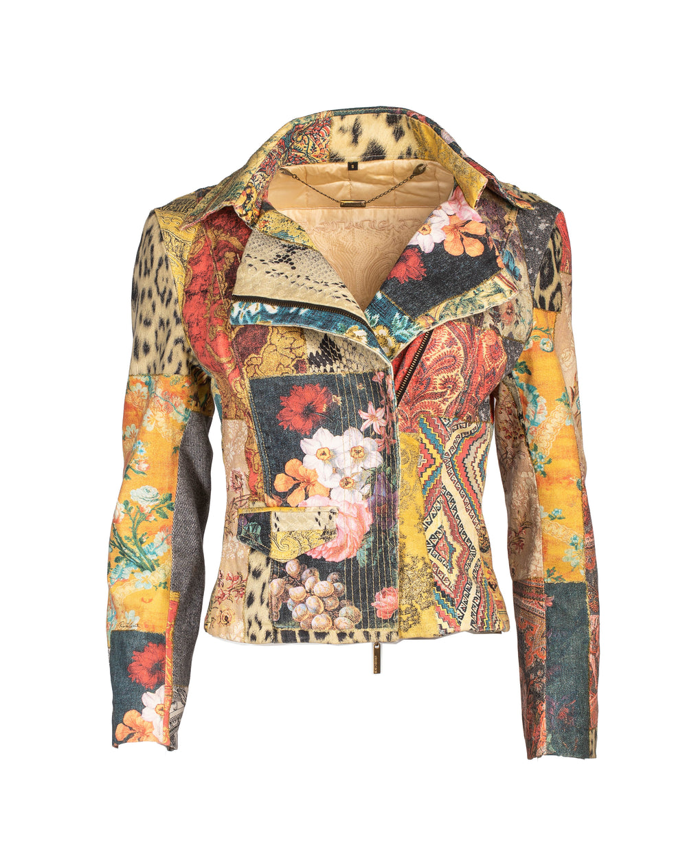 2002 PATCHWORK PRINTED JACKET