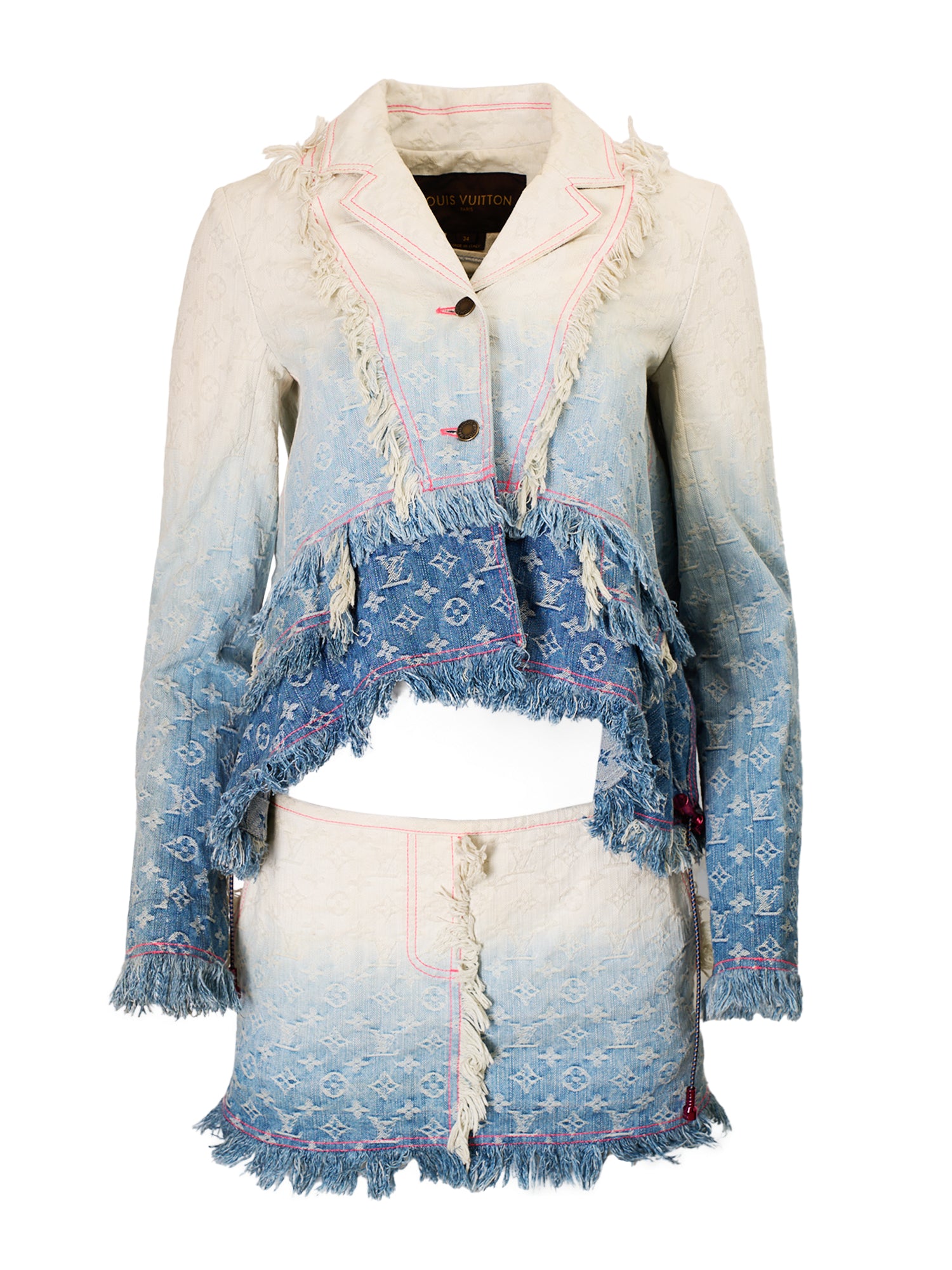 SS10 MARC JACOBS OMBRE SUNRAY DENIM 2PC SET @SM