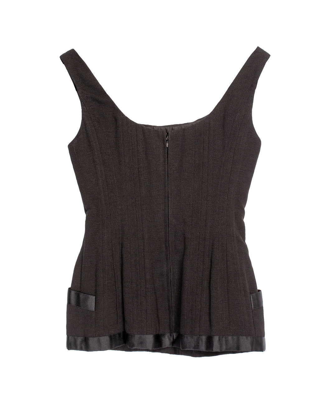 SS93 RUNWAY BLACK TUXEDO CORSET TOP