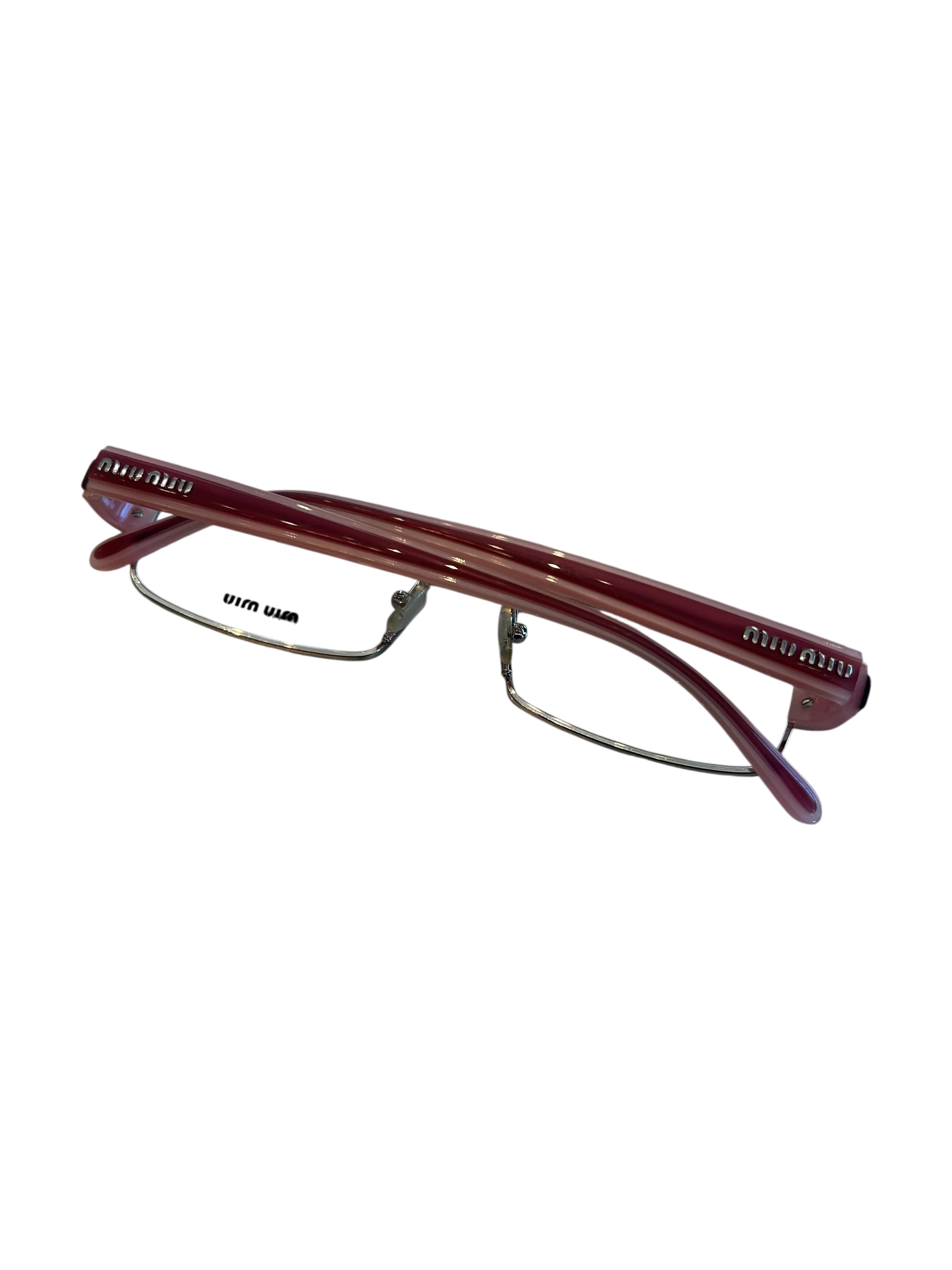 ‘MU62DV’ PINK & SILVER READING GLASSES @MARA