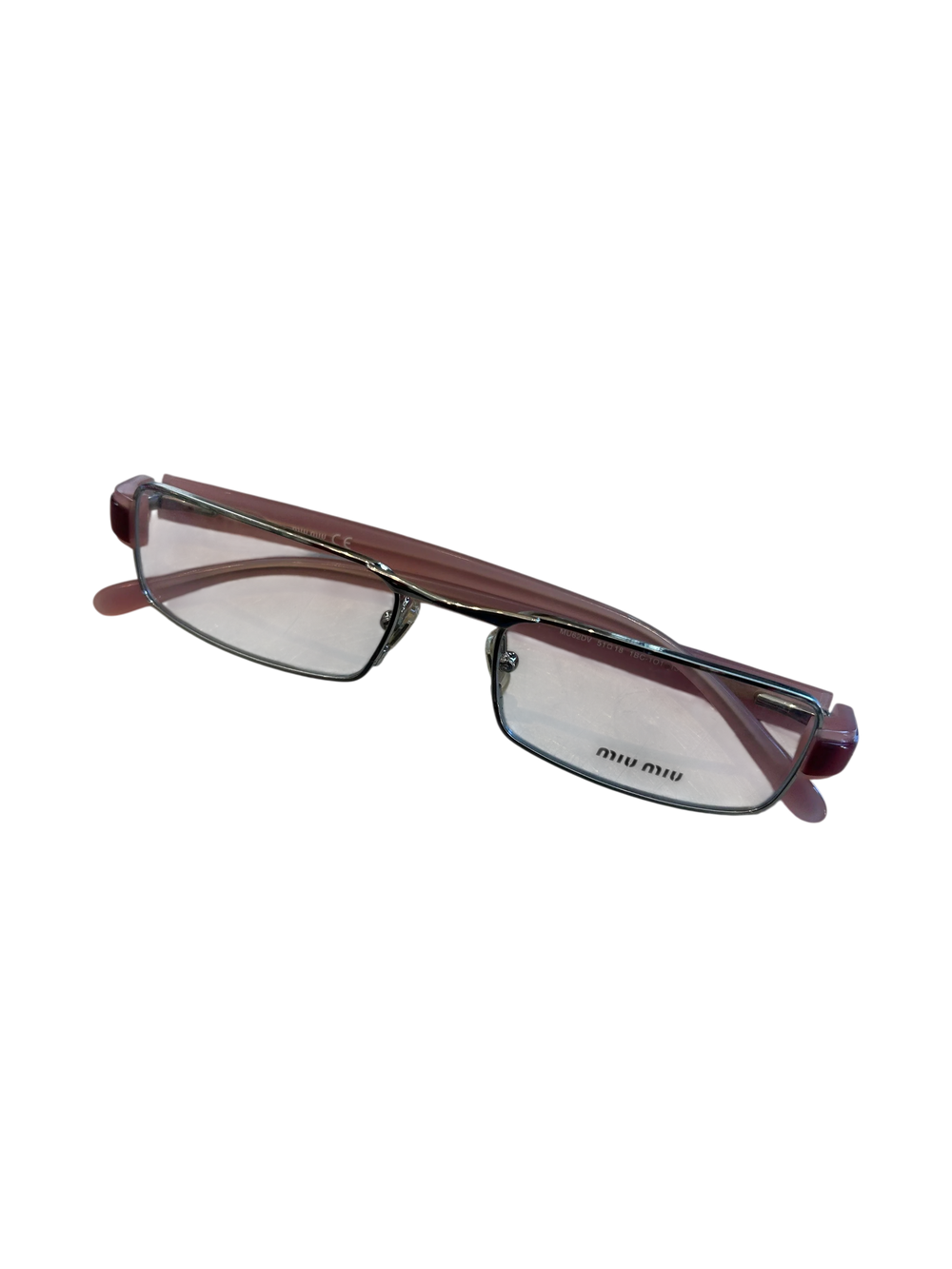 ‘MU62DV’ PINK & SILVER READING GLASSES @MARA