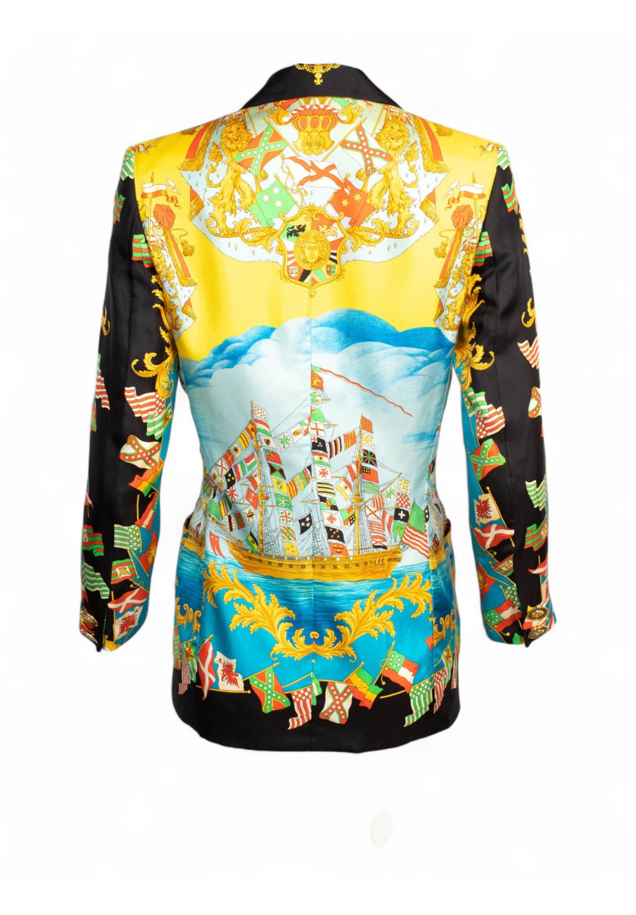 SS1993 AMERIGO VESPUCCI BAROQUE SILK BLAZER @JCCG