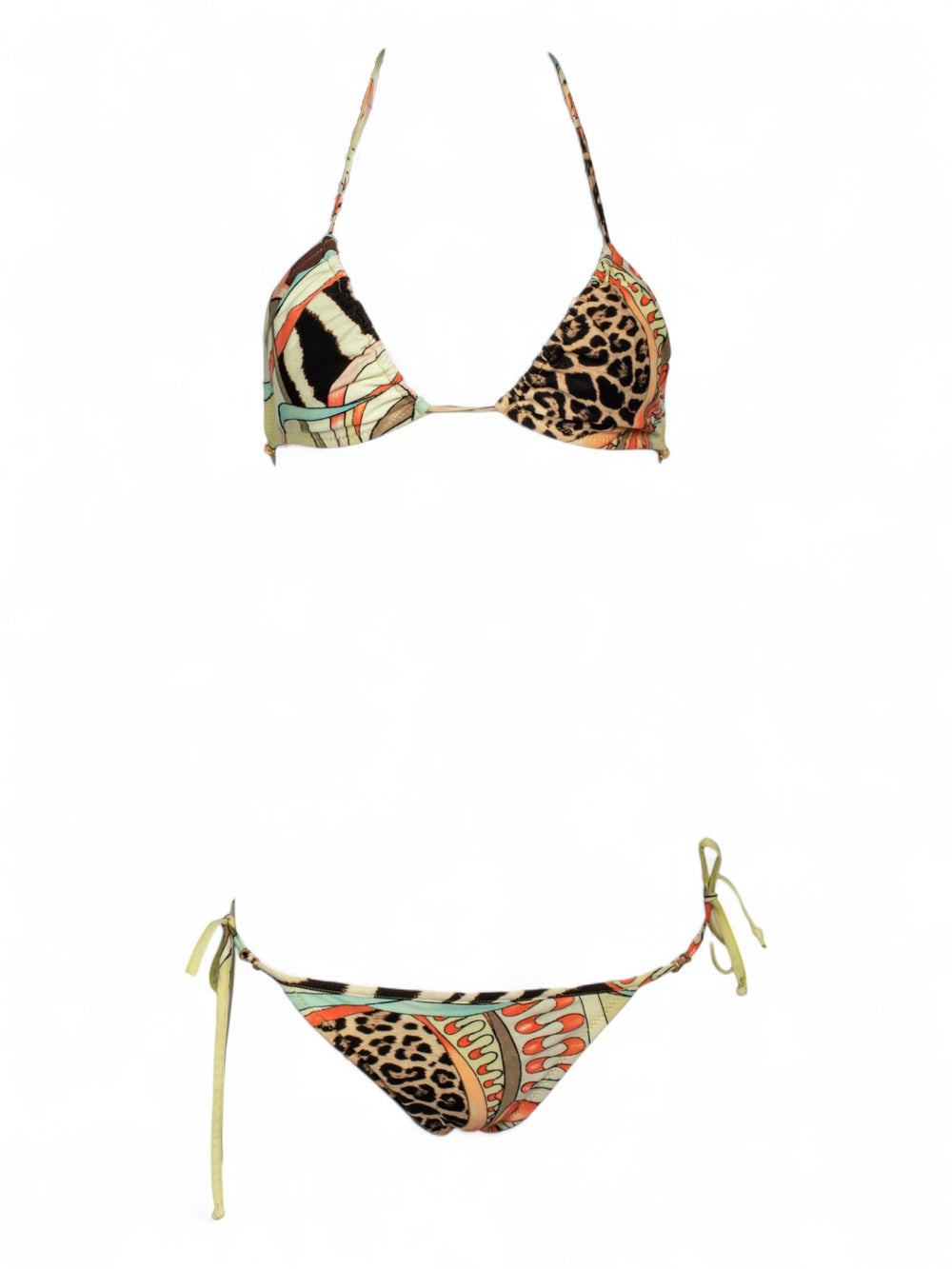 2003/04 ANIMAL & BOW PRINTED GREEN BIKINI