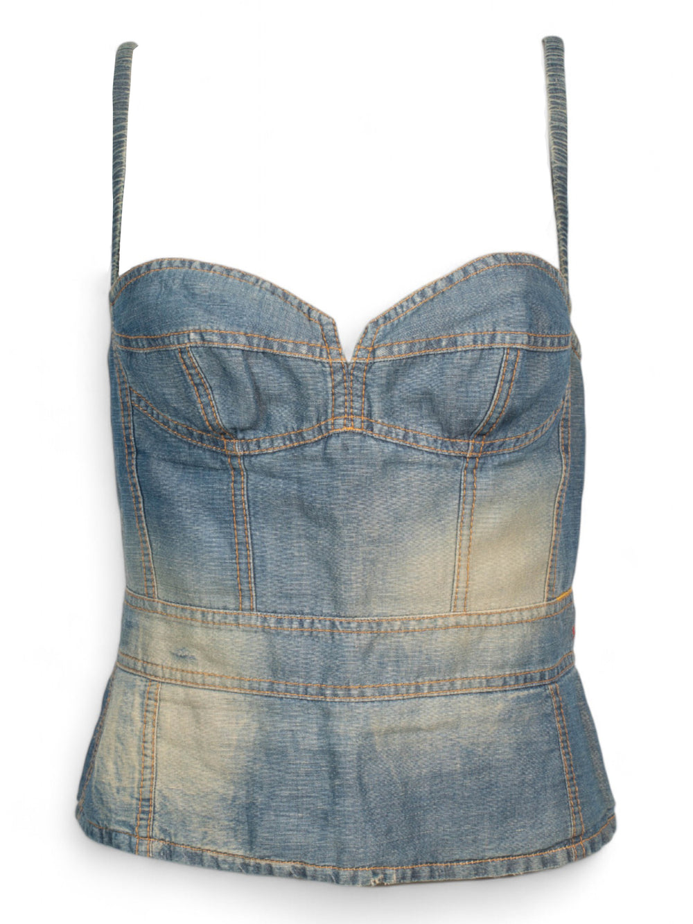 DENIM BUSTIER
