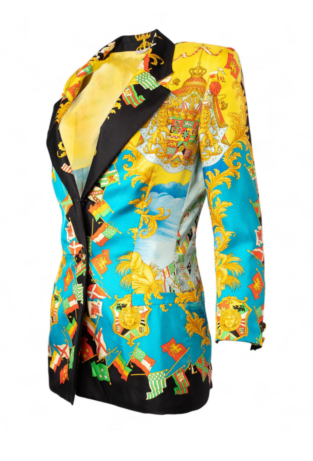 SS1993 AMERIGO VESPUCCI BAROQUE SILK BLAZER @JCCG
