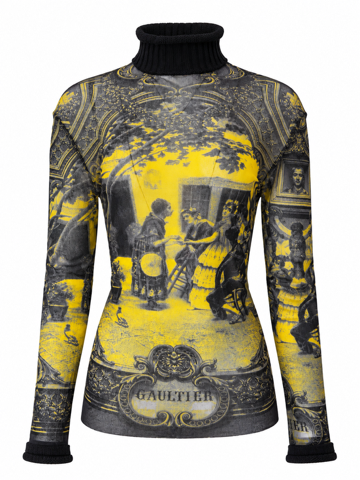 FW98 "FRIDA KAHLO FRENCH COURTYARD" L/S TURTLE NECK