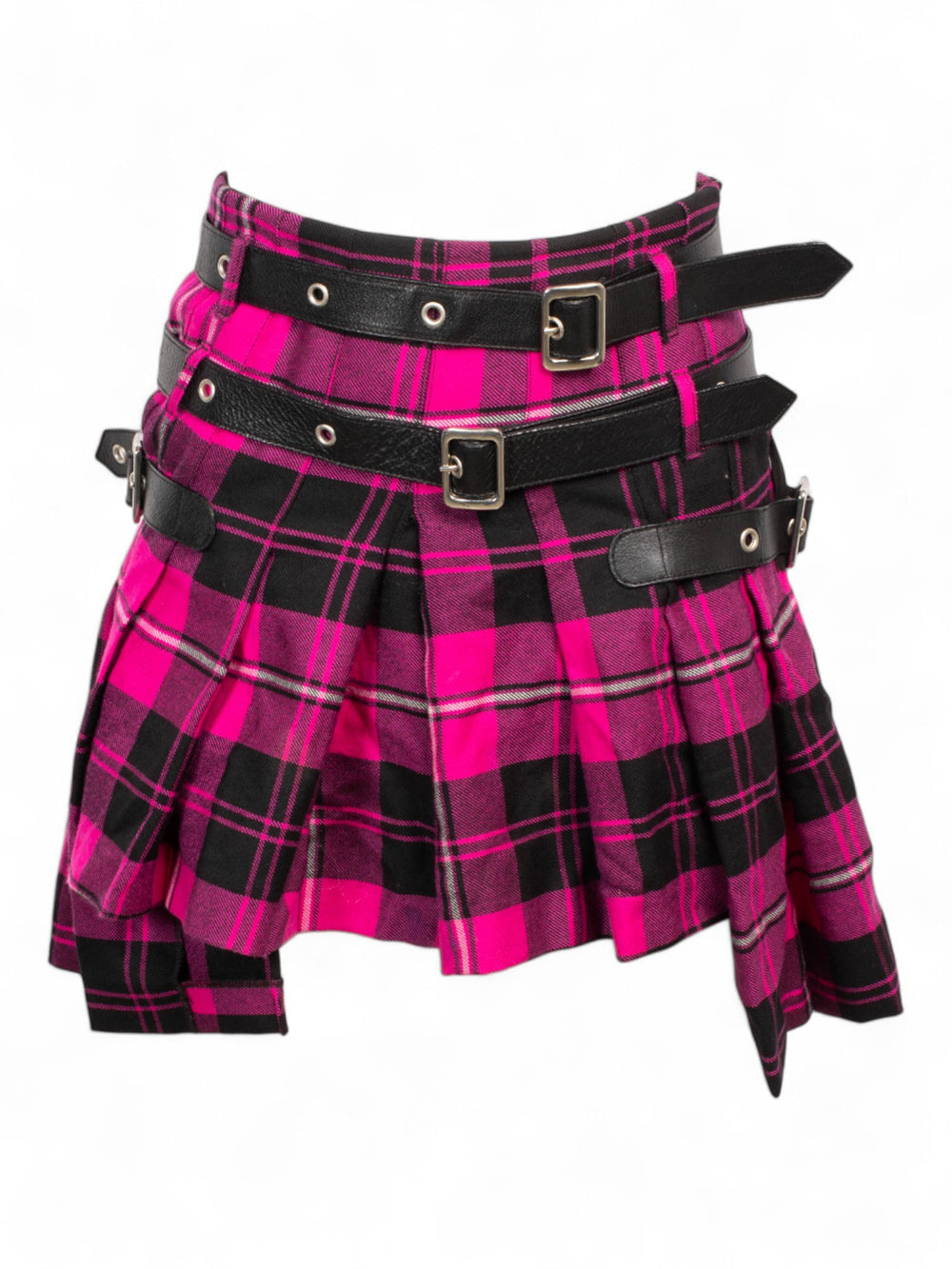SS03 PINK & BLACK BONDAGE MINI SKIRT @JOEL