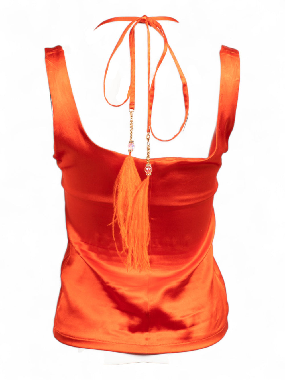 2004 ORANGE TANK W FEATHER DETAIL