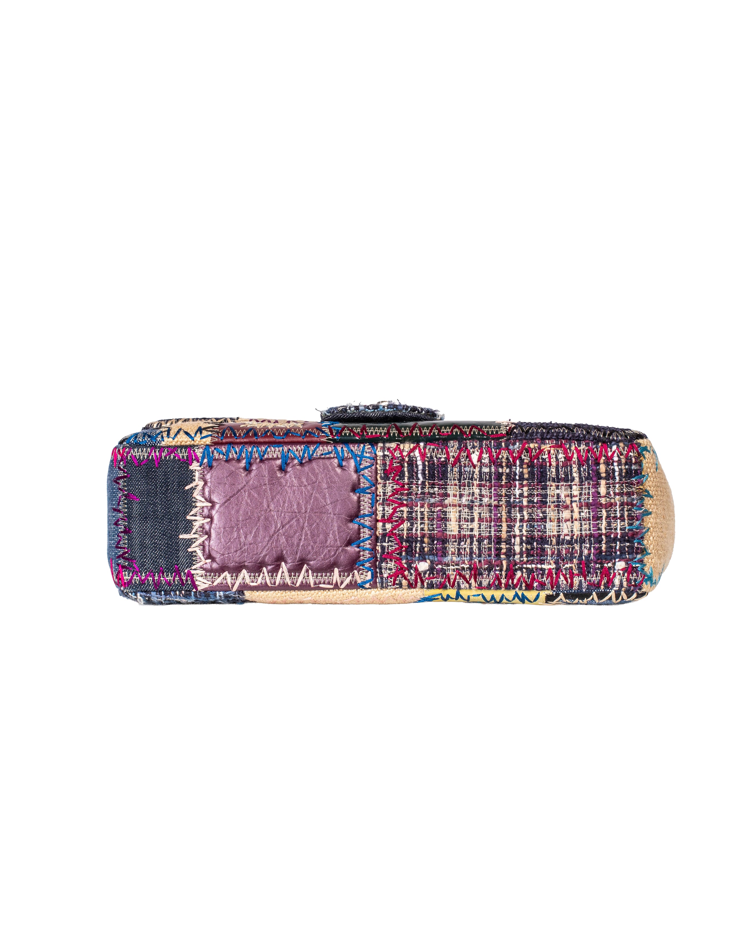 2015 COLLECTIBLE BLUE JUMBO PATCHWORK BAG