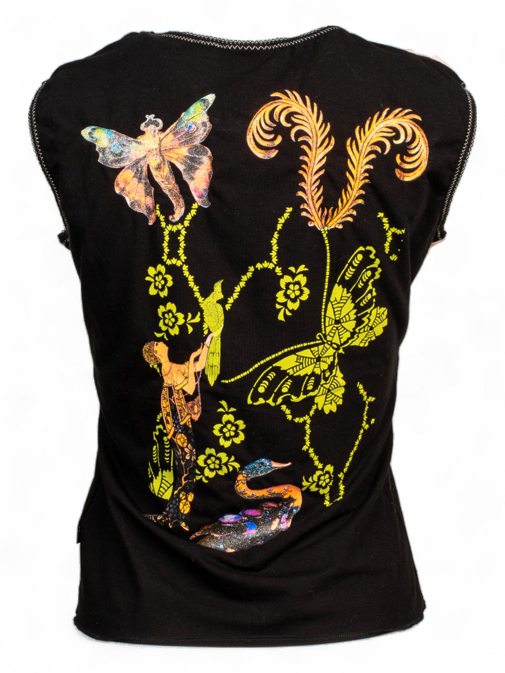 "I LOVE JUST CAVALLI" PRINTED TANK
