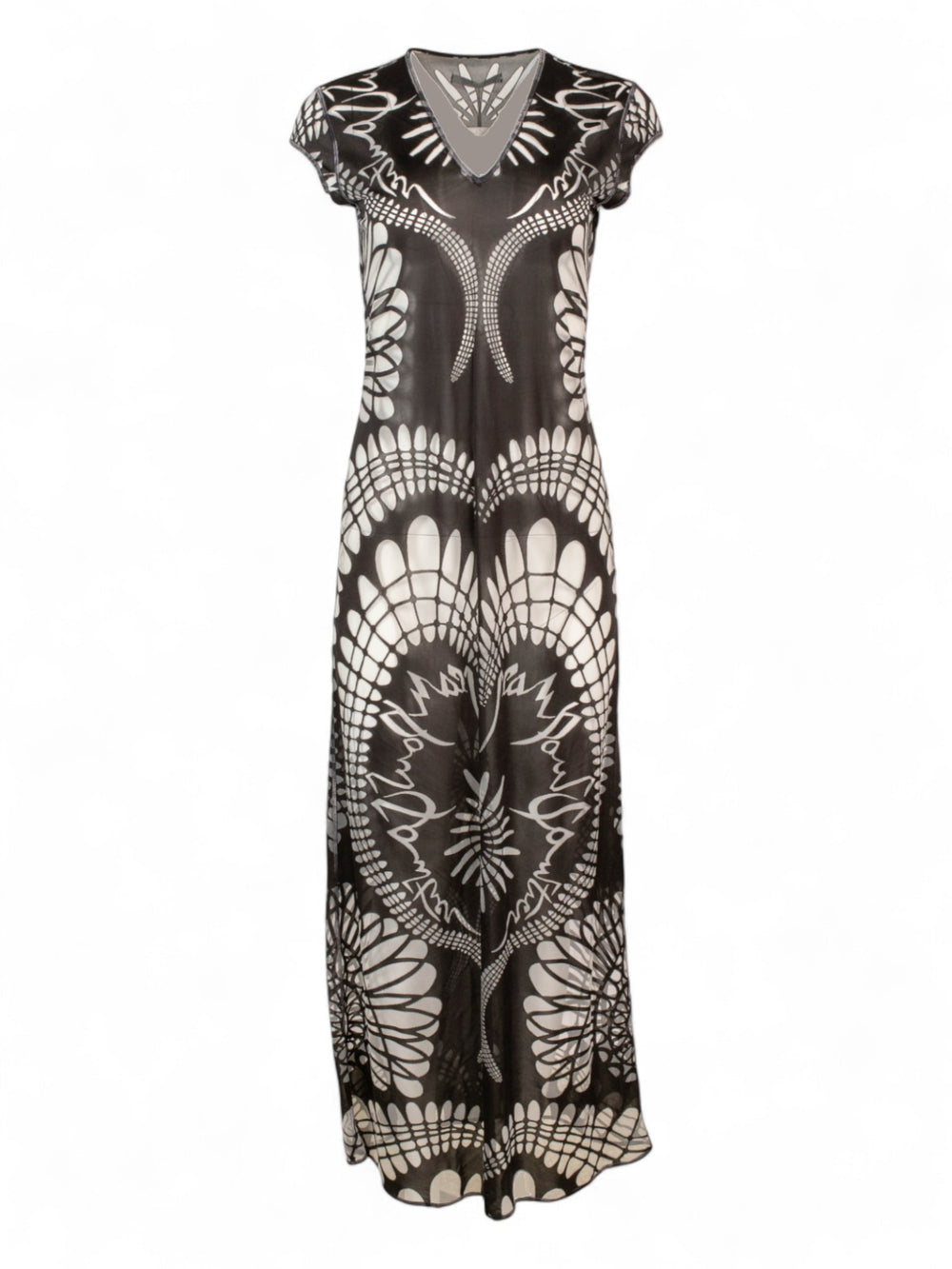 SS01 BLACK LOGO CUTOUT DRESS
