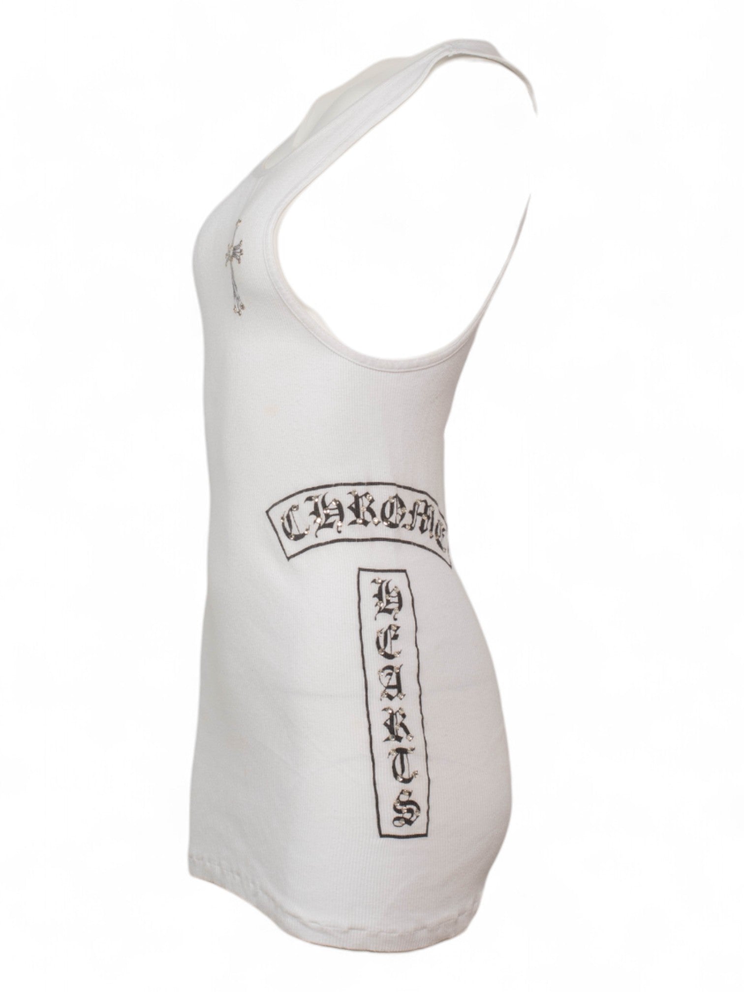 VINTAGE WHITE SWAROVSKI MINI DRESS