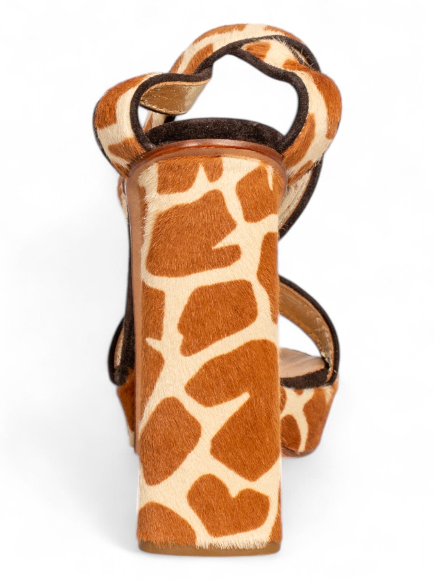 GIRAFFE PRINT CALFHAIR HEELS