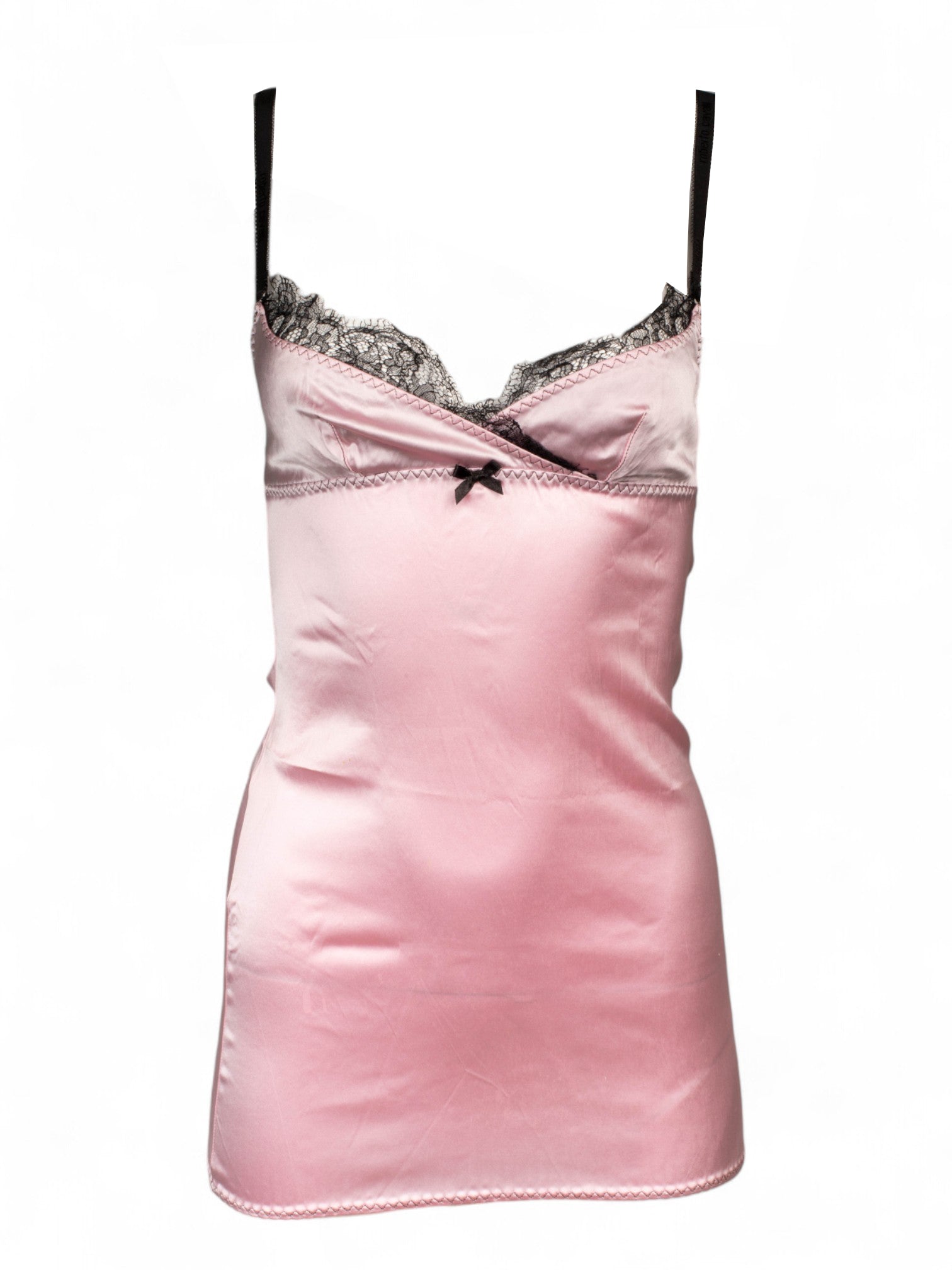 VINTAGE 90/00s BABY PINK SILKY MINI DRESS