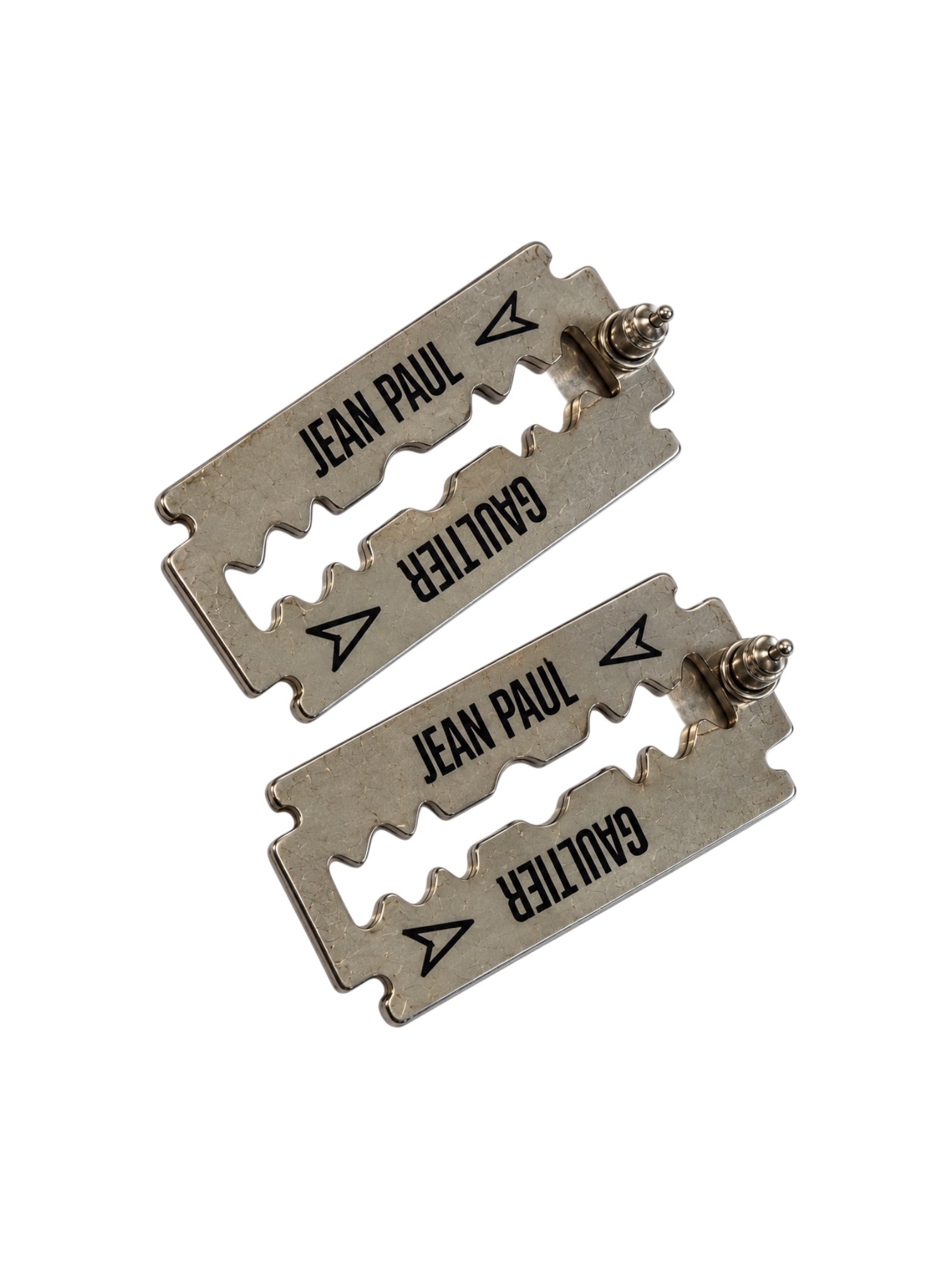 RAZOR BLADE EARRINGS WITH SWAROVSKI CRYSTALS @EA