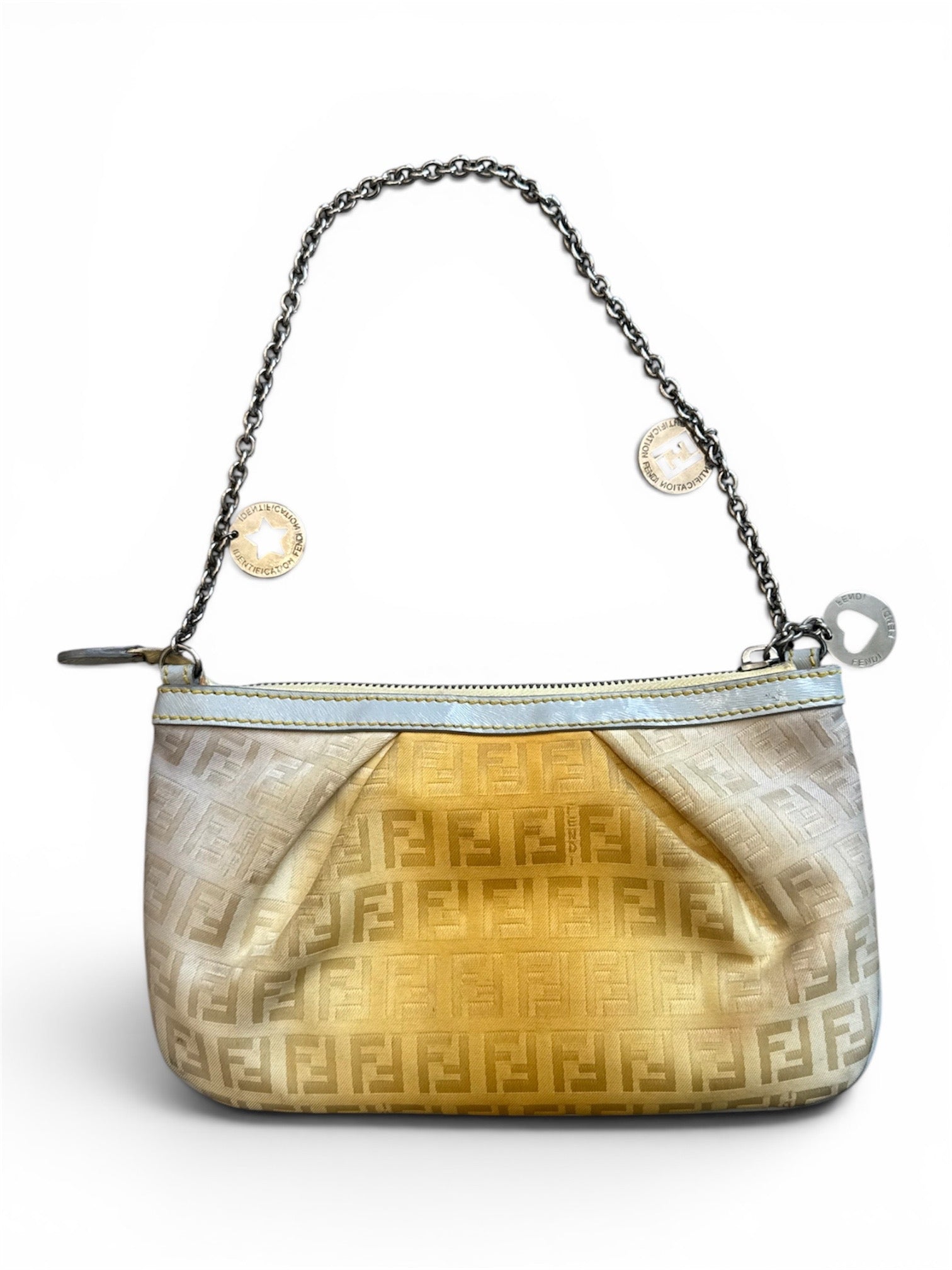 LIMITED EDITION YELLOW OMBRE ZUCCHINO CHAIN POCHETTE