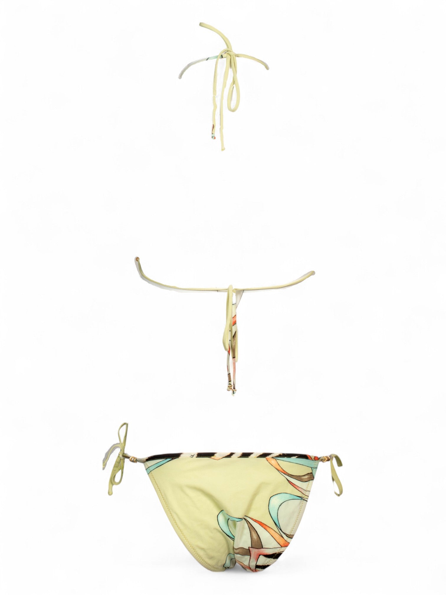 2003/04 ANIMAL & BOW PRINTED GREEN BIKINI