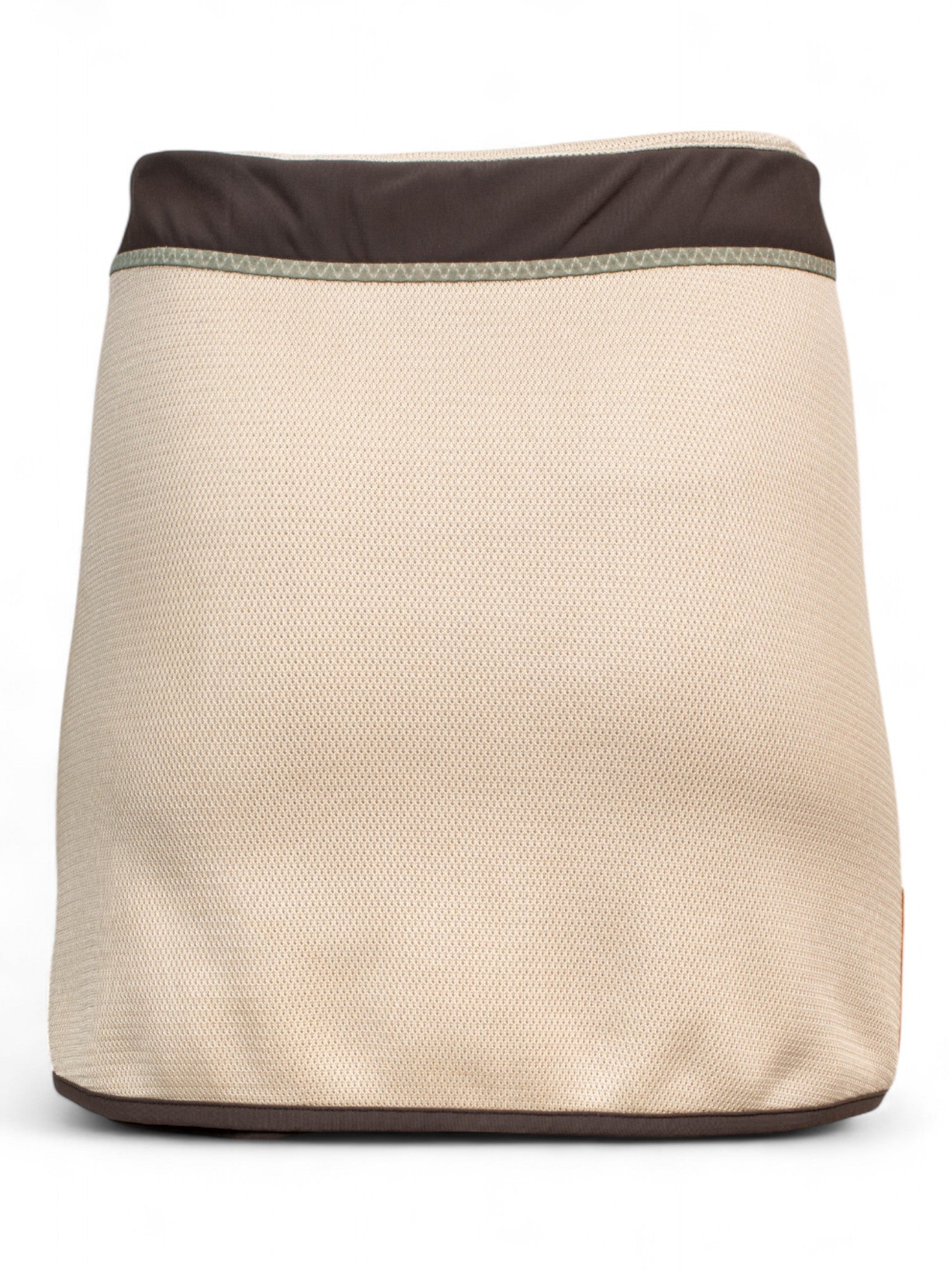 SS00 NYLON ZIPPER MINI SKIRT