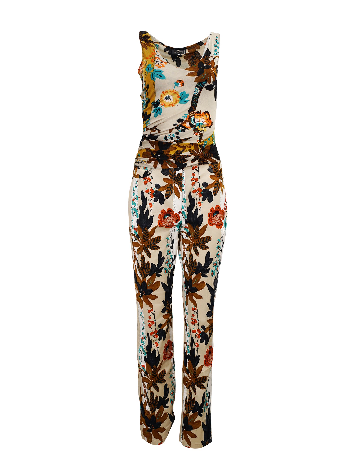 FLORAL/NATURE PRINTED 2PC TOP & PANTS SET