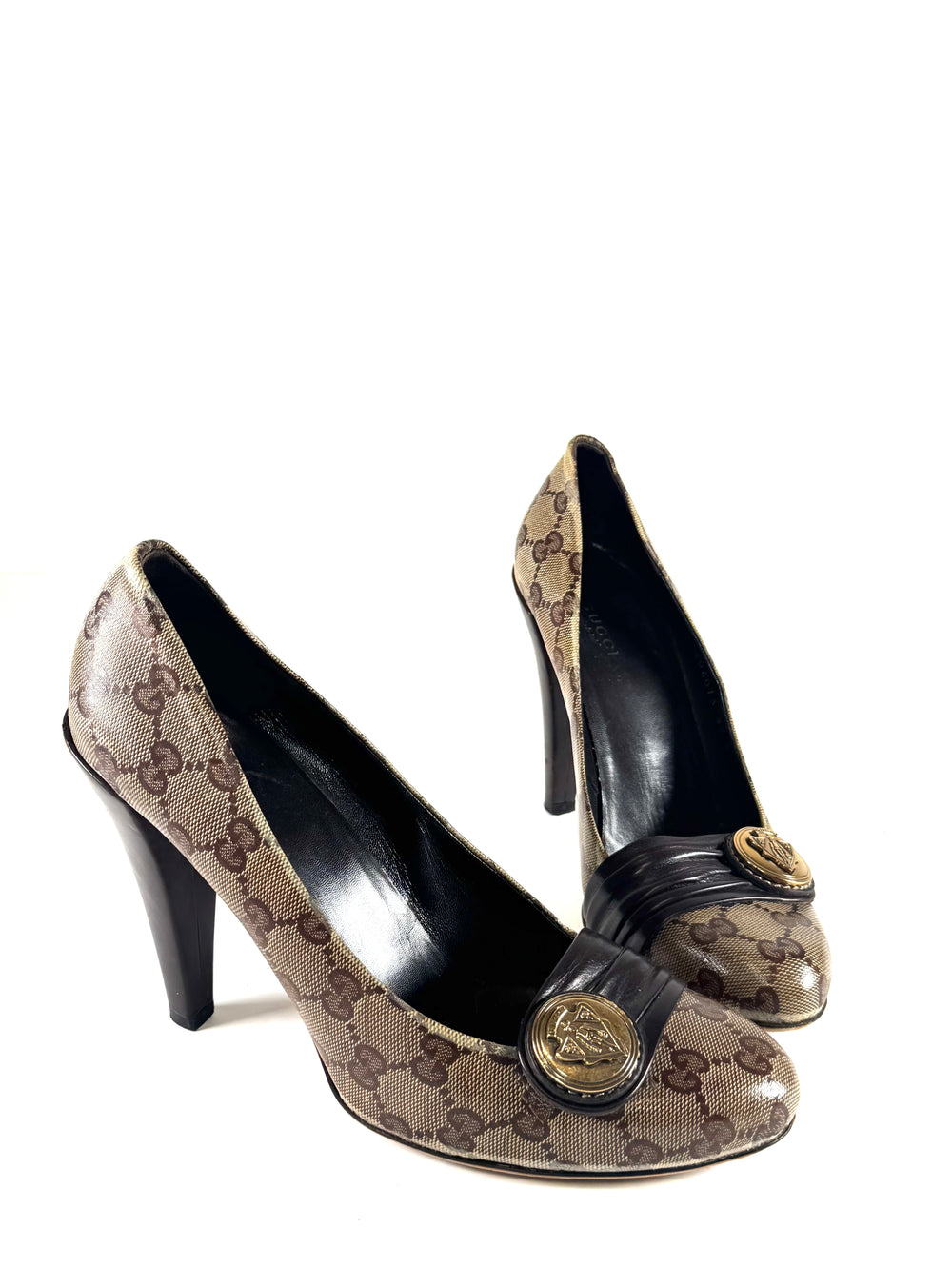 GUCCI GG SUPREME MONOGRAM PUMPS AS IS @BGRAS