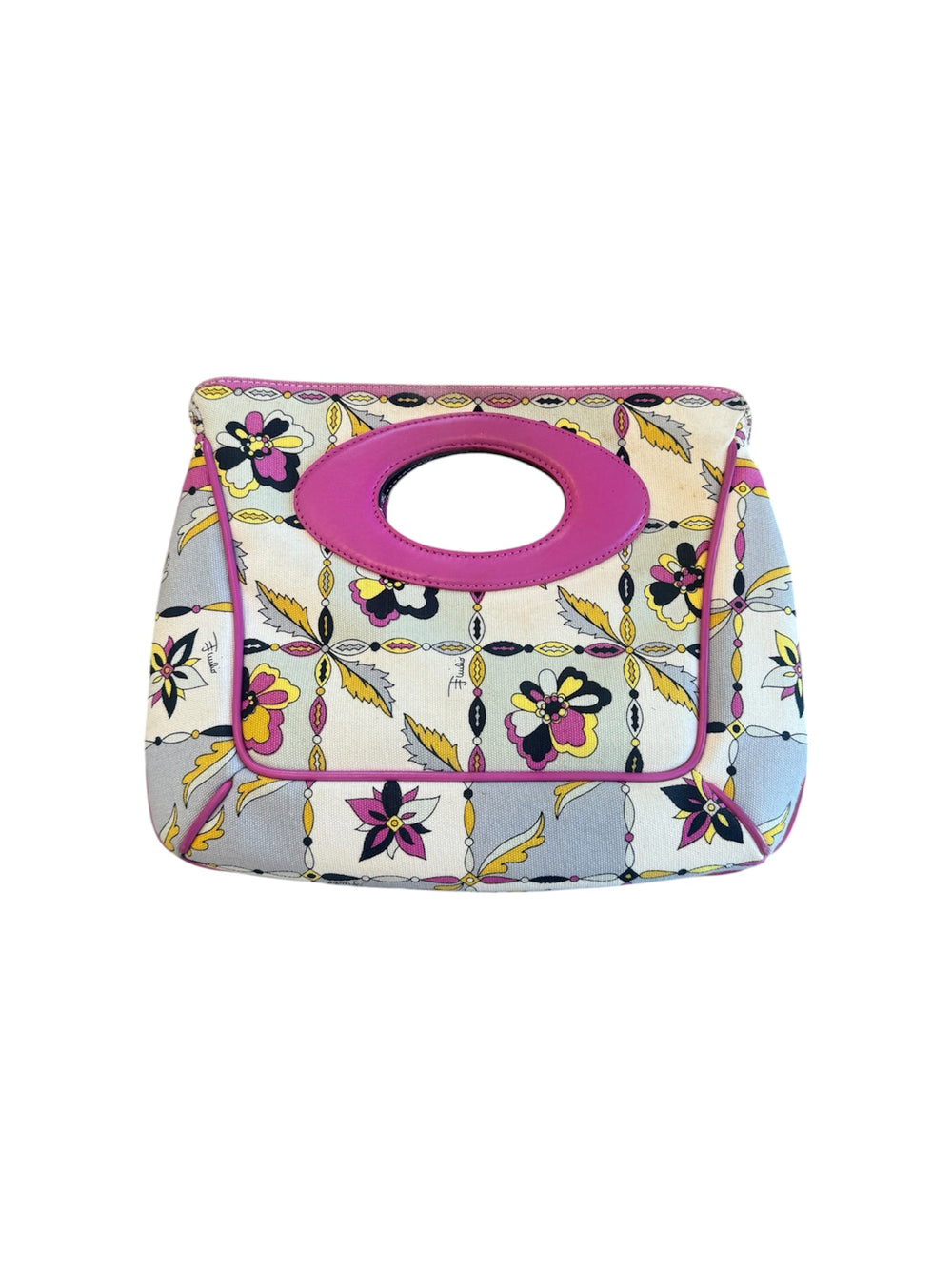 FLORAL CANVAS TOTE BAG (AS IS) @SM