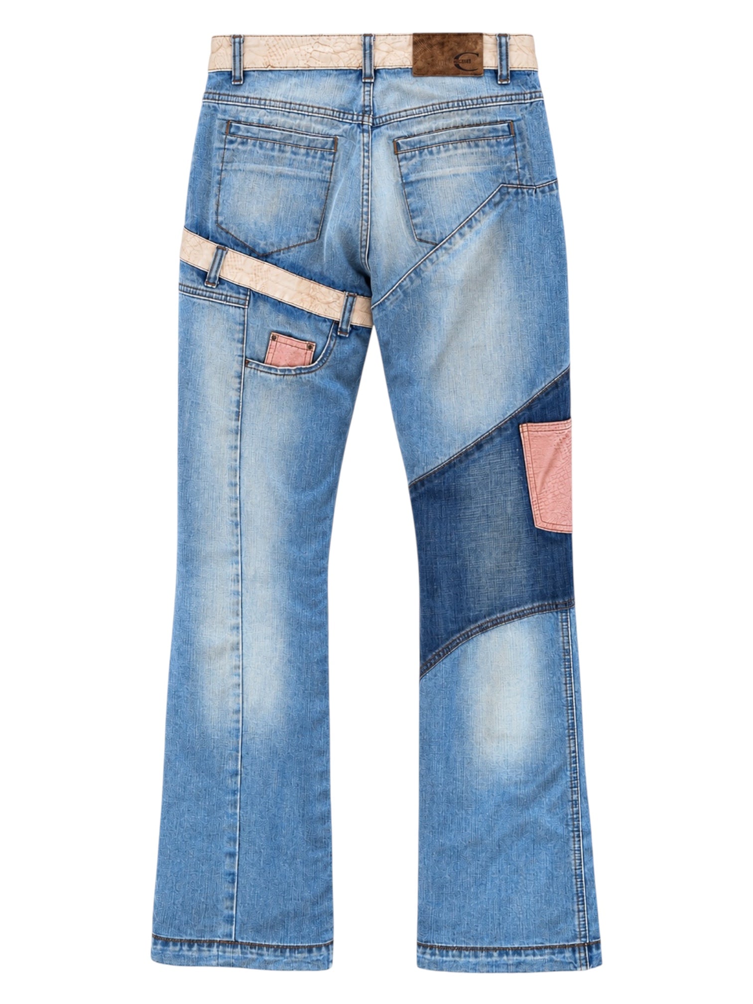 LIGHTWASH PATCHWORK JEANS