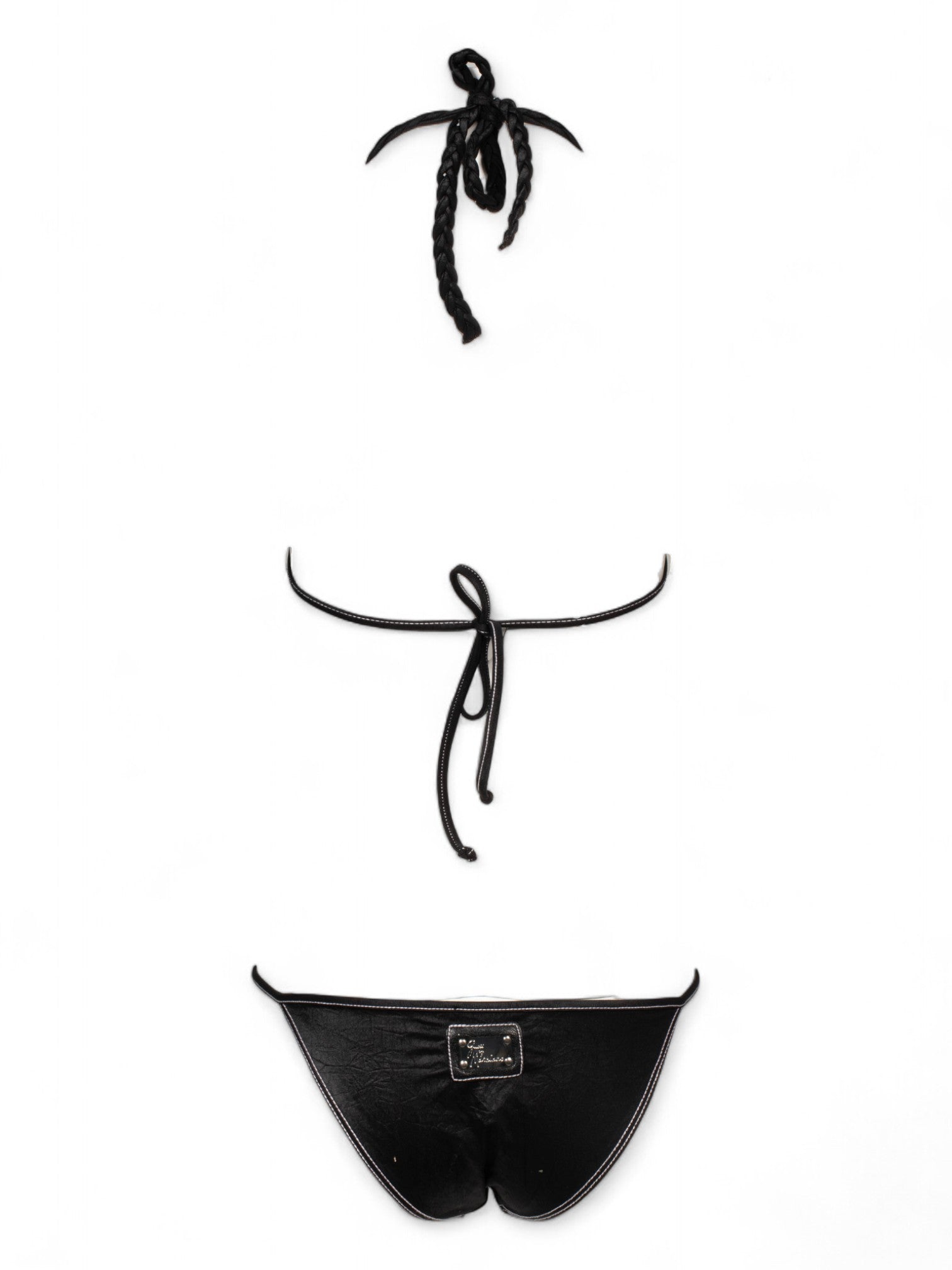 BLACK ZIPPER BIKINI